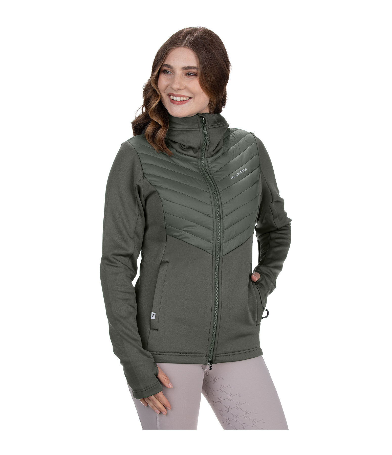 Veste d'quitation bi-matire  capuche  Mara