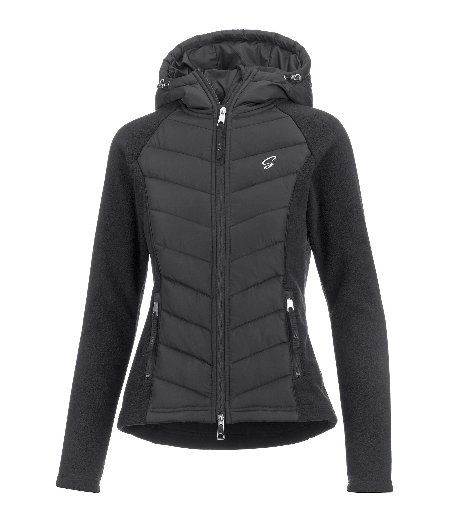 Veste bi-matire  capuche  Elisa