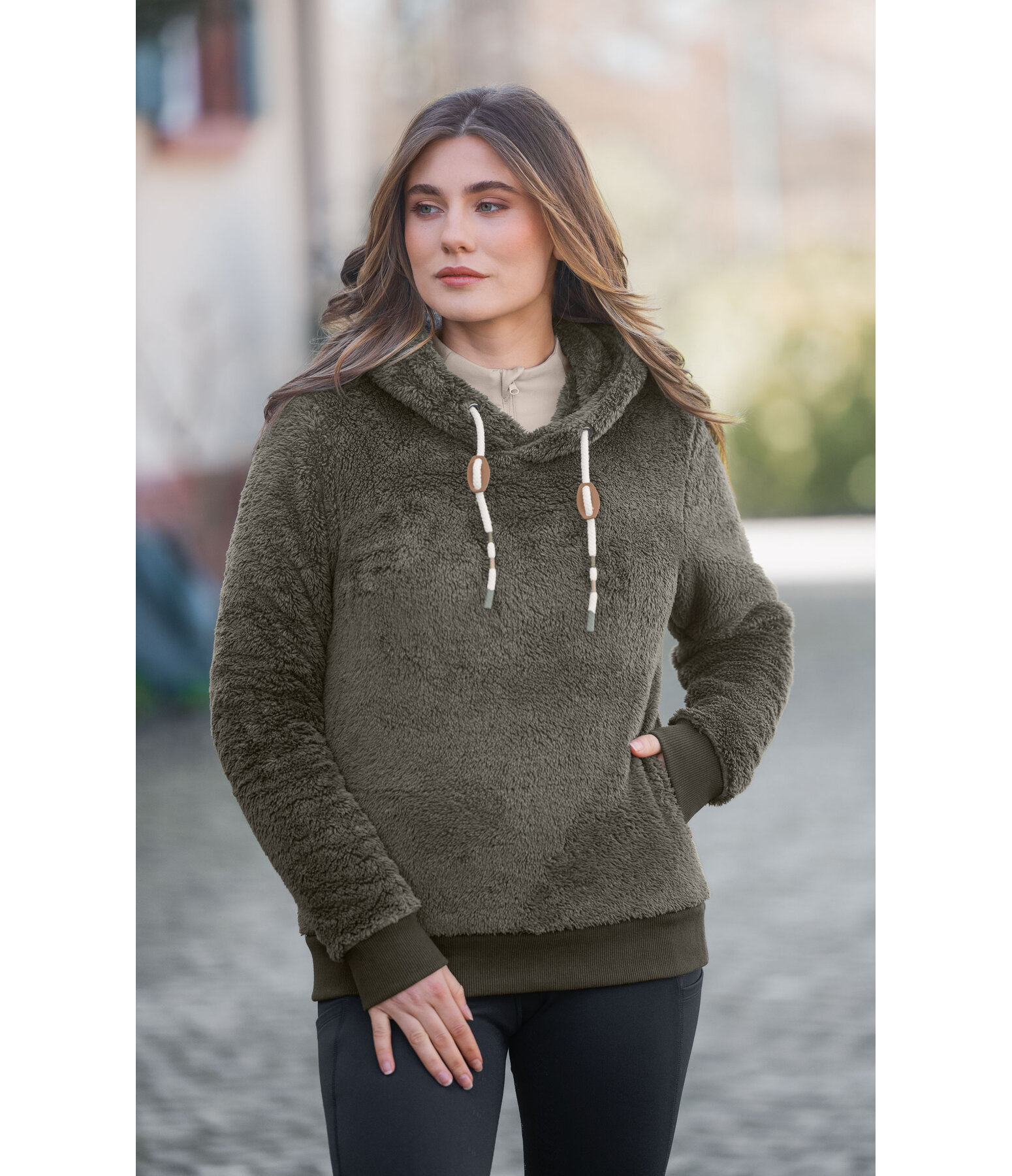 Sweat � capuche en polaire Teddy  Bella