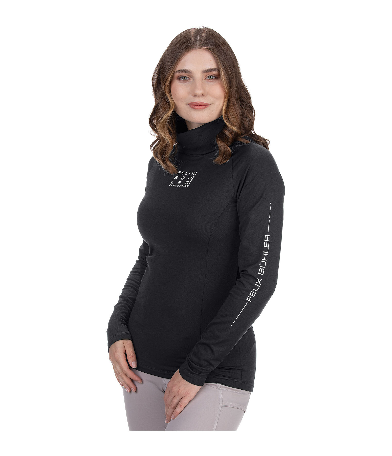 T-shirt col roul en stretch Performance  manches longues  Jonna