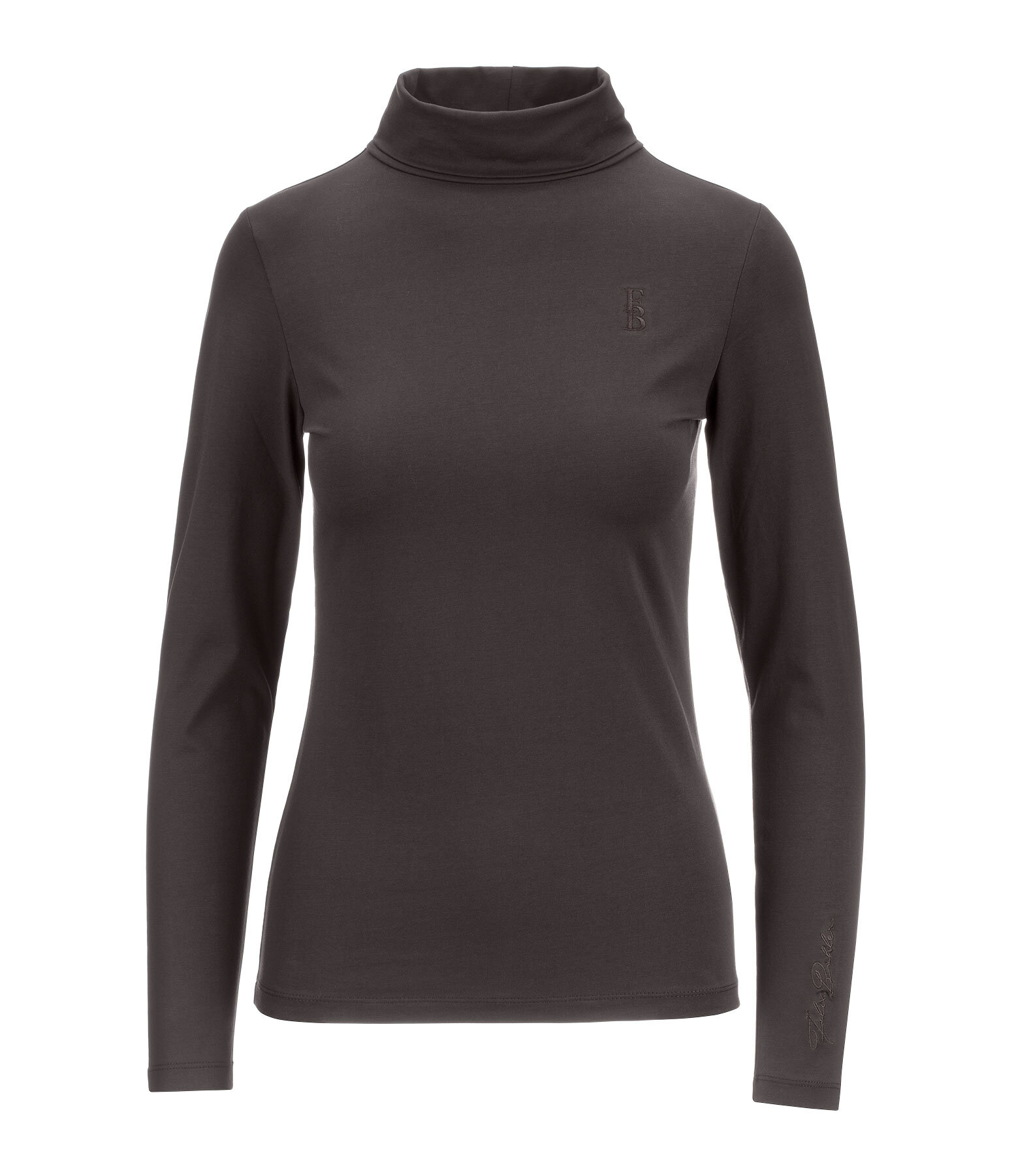 T-shirt col roul� � manches longues  Claire