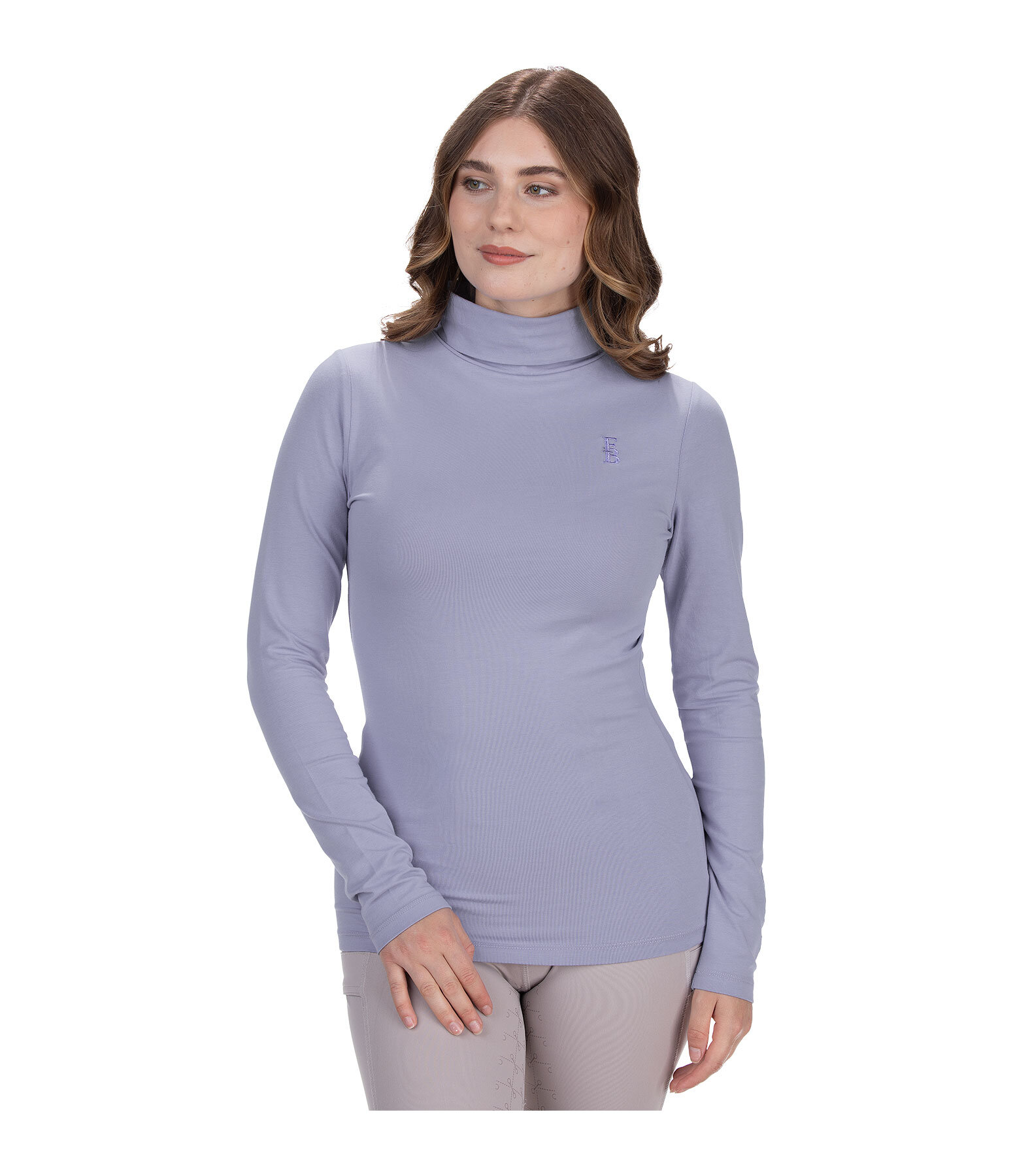 T-shirt col roul  manches longues  Claire