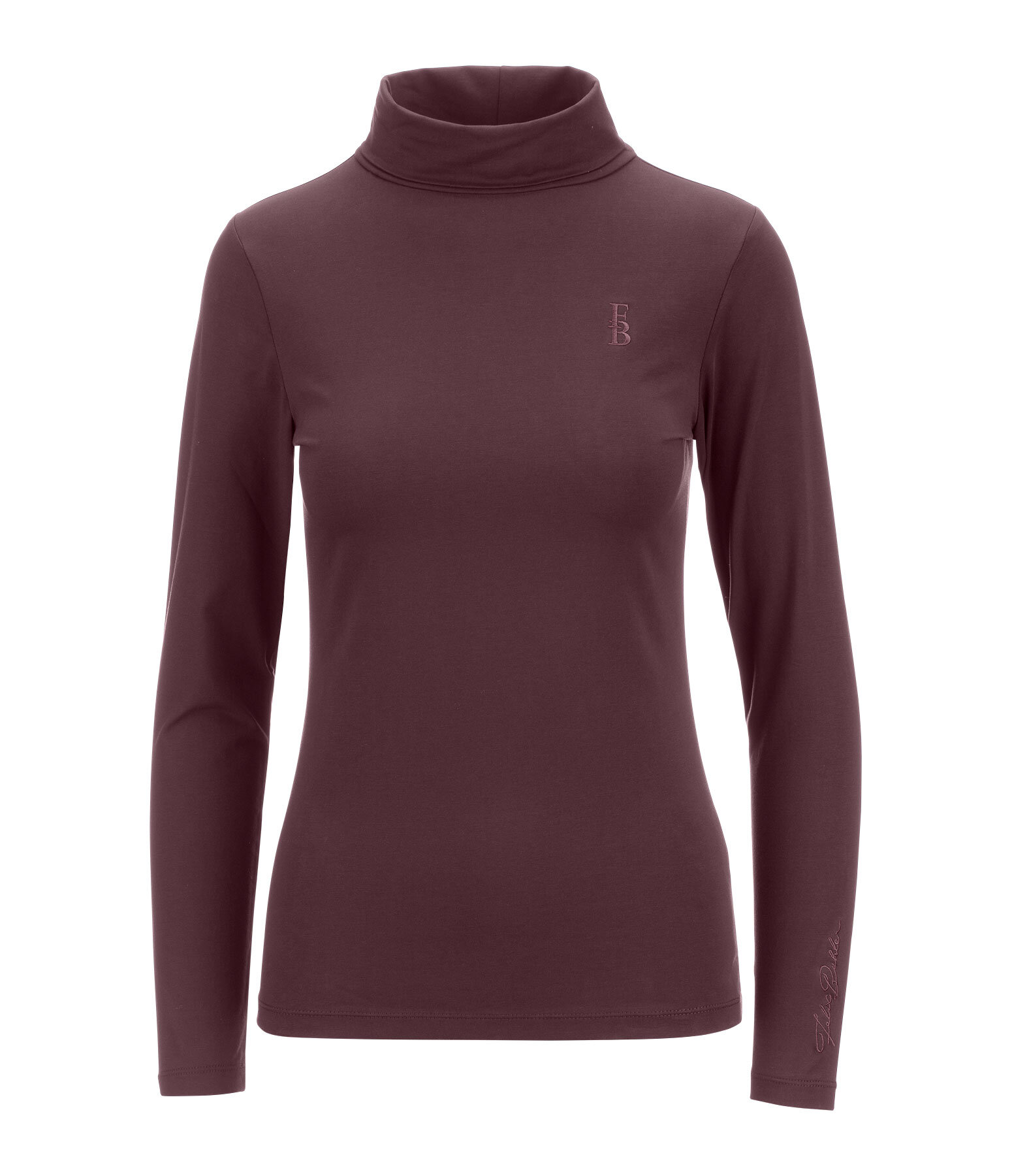 T-shirt col roul� � manches longues  Claire