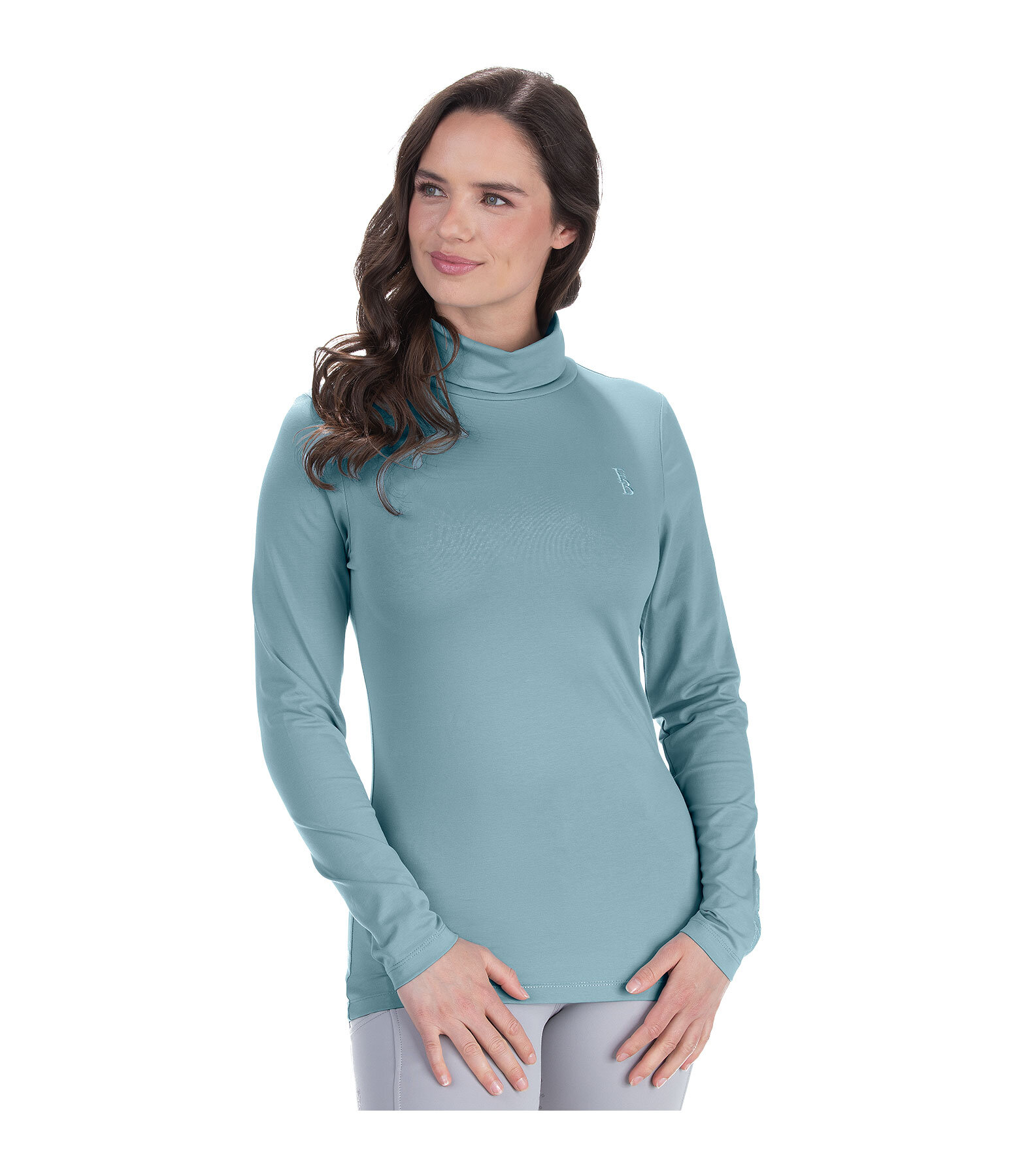 T-shirt col roul� � manches longues  Claire