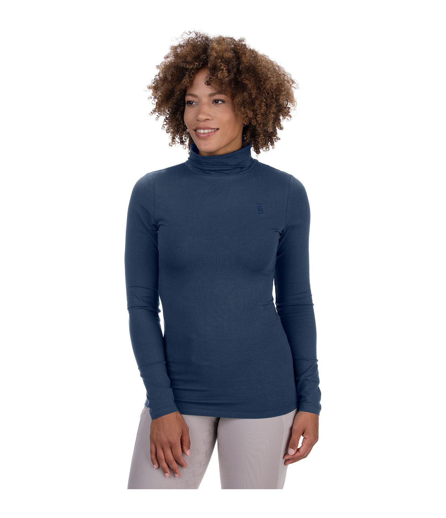 T-shirt col roul  manches longues  Claire