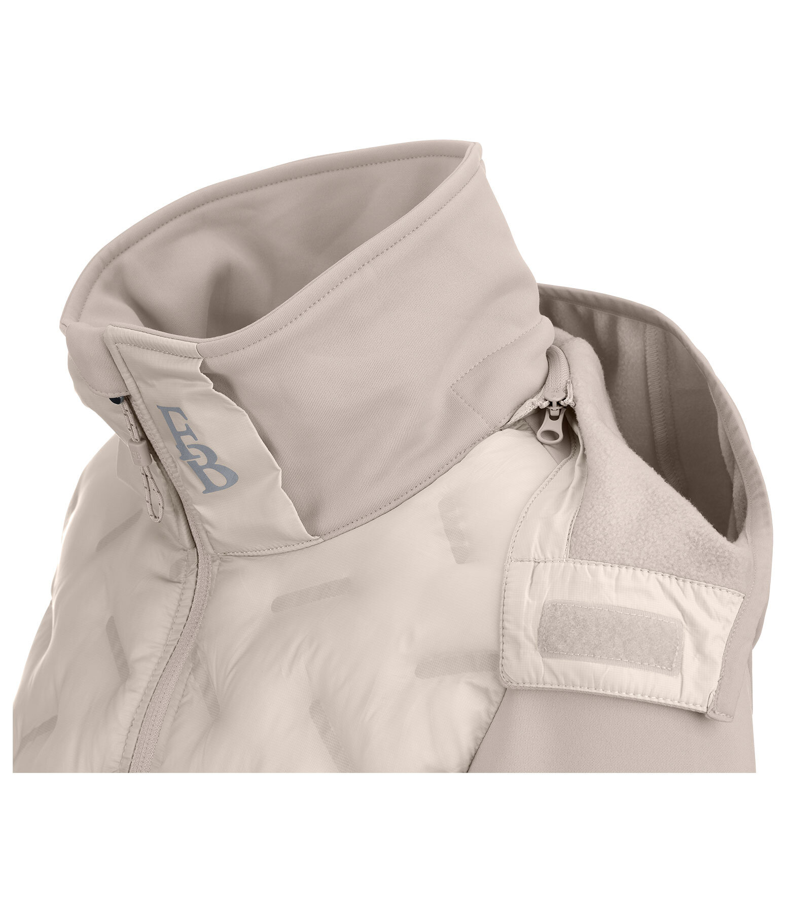 Veste bi-mati�re � capuche  Lina