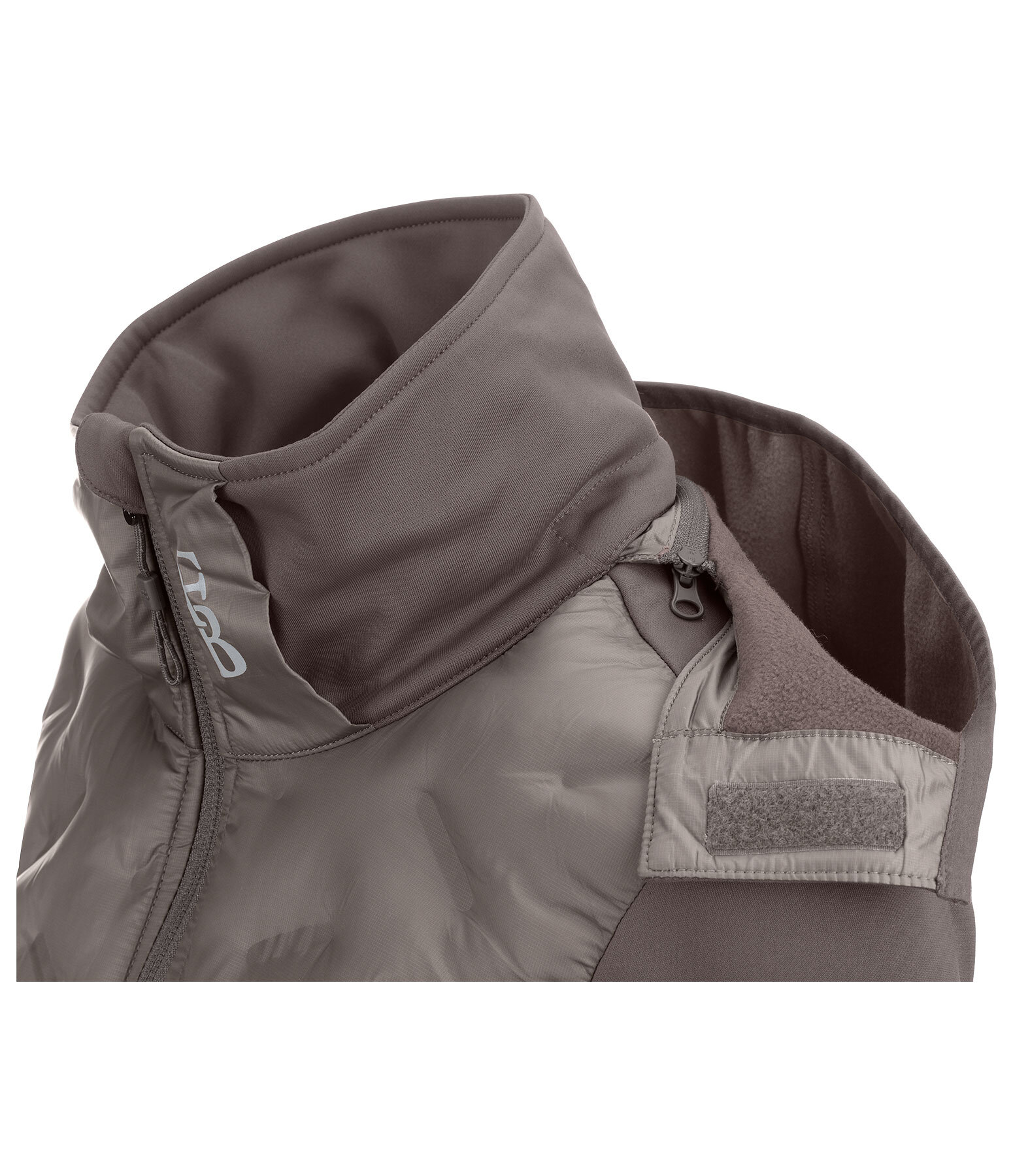 Veste bi-mati�re � capuche  Lina