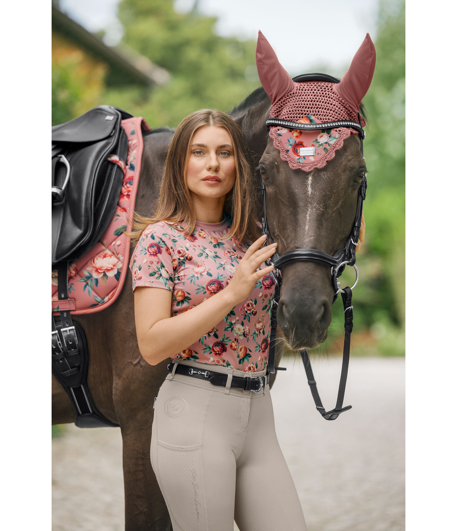 T-shirt technique cropped  Fleur