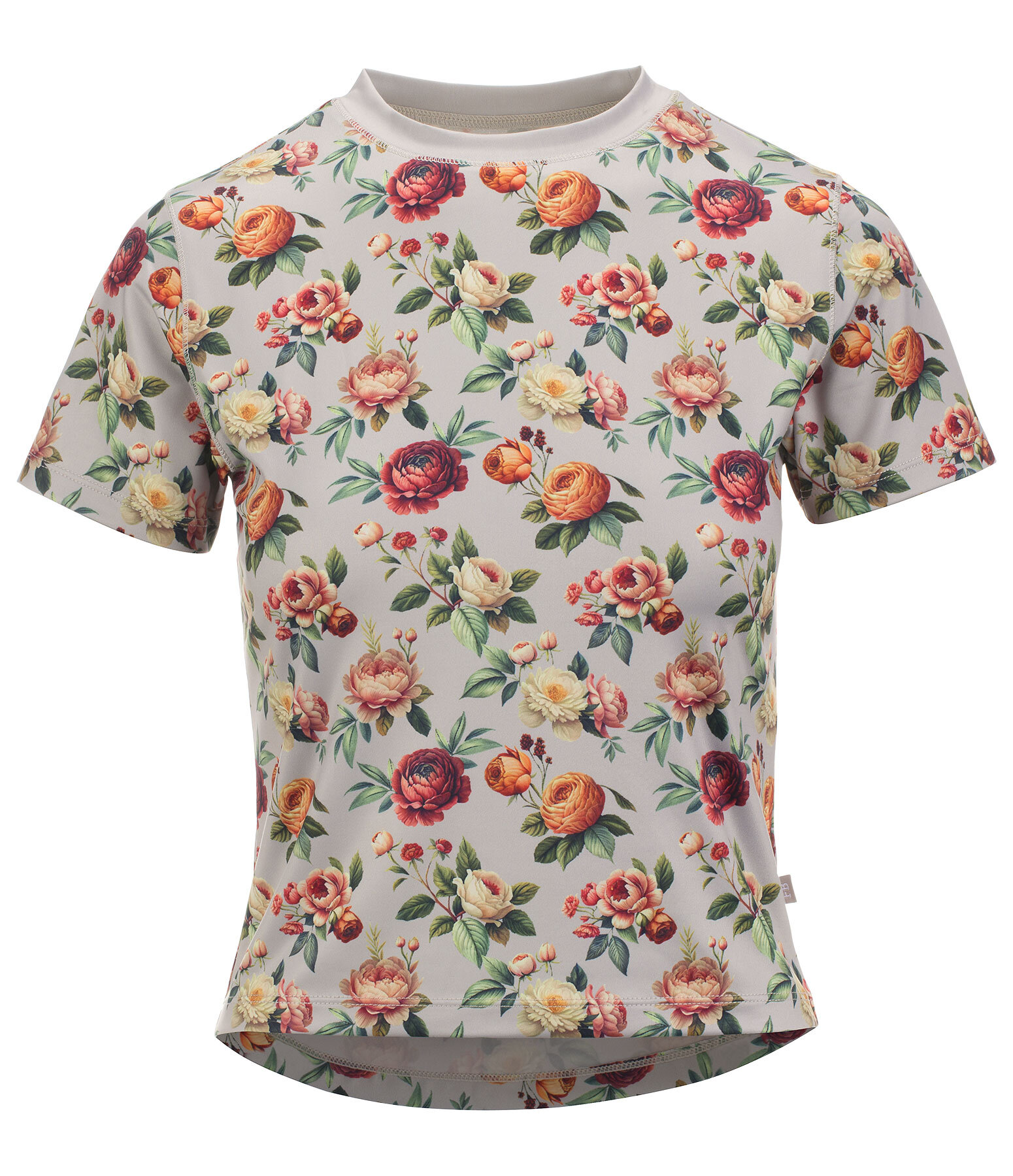T-shirt technique cropped  Fleur