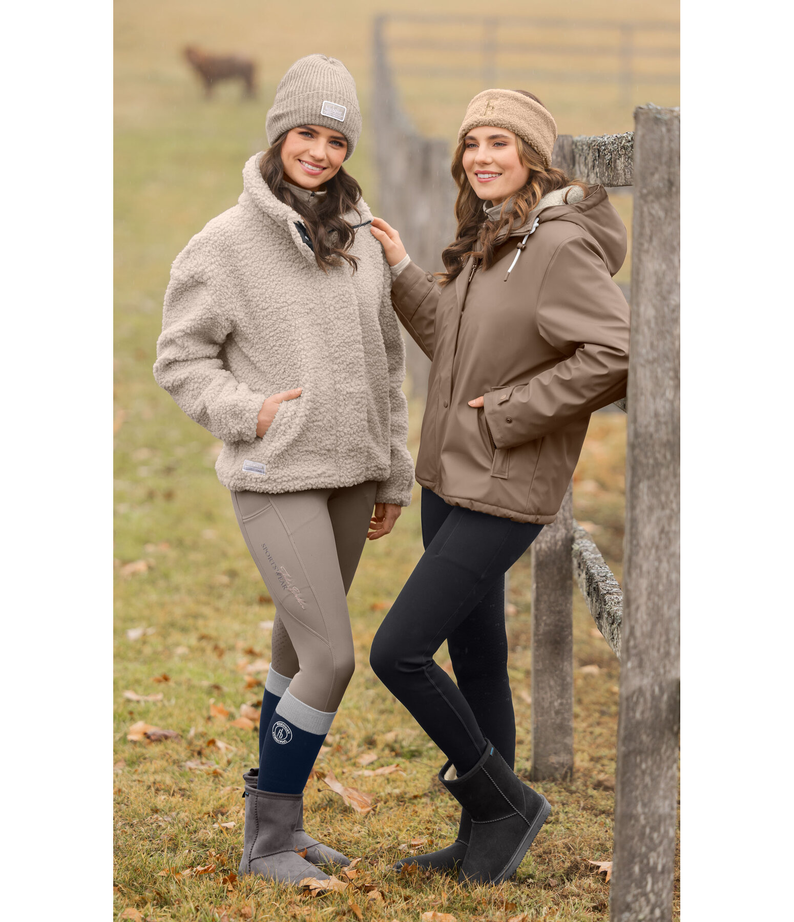 Veste de pluie � capuche avec polaire Teddy  Nella