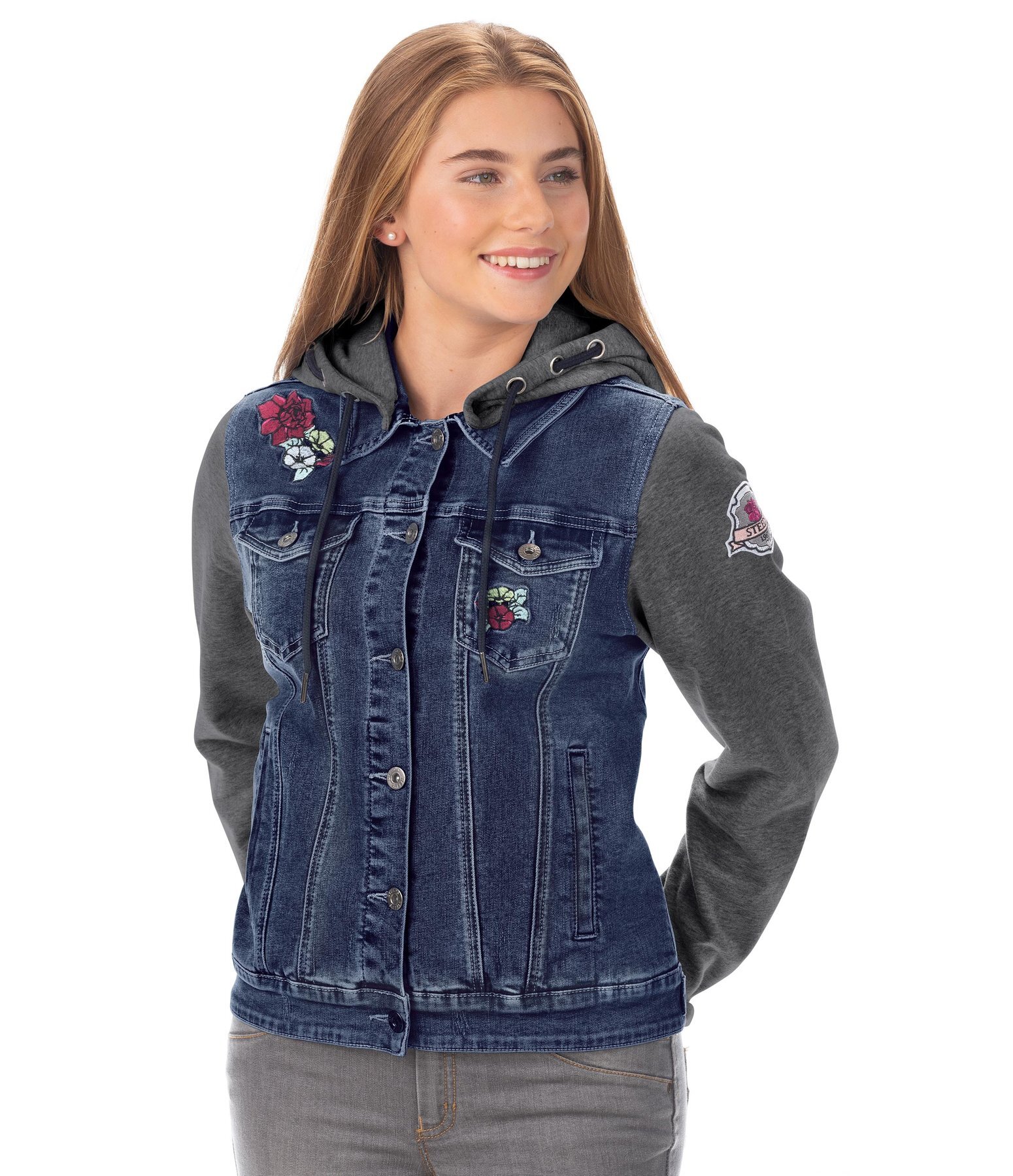 Veste type Sweat à capuche zippé Tommy Jeans bleu limoges
