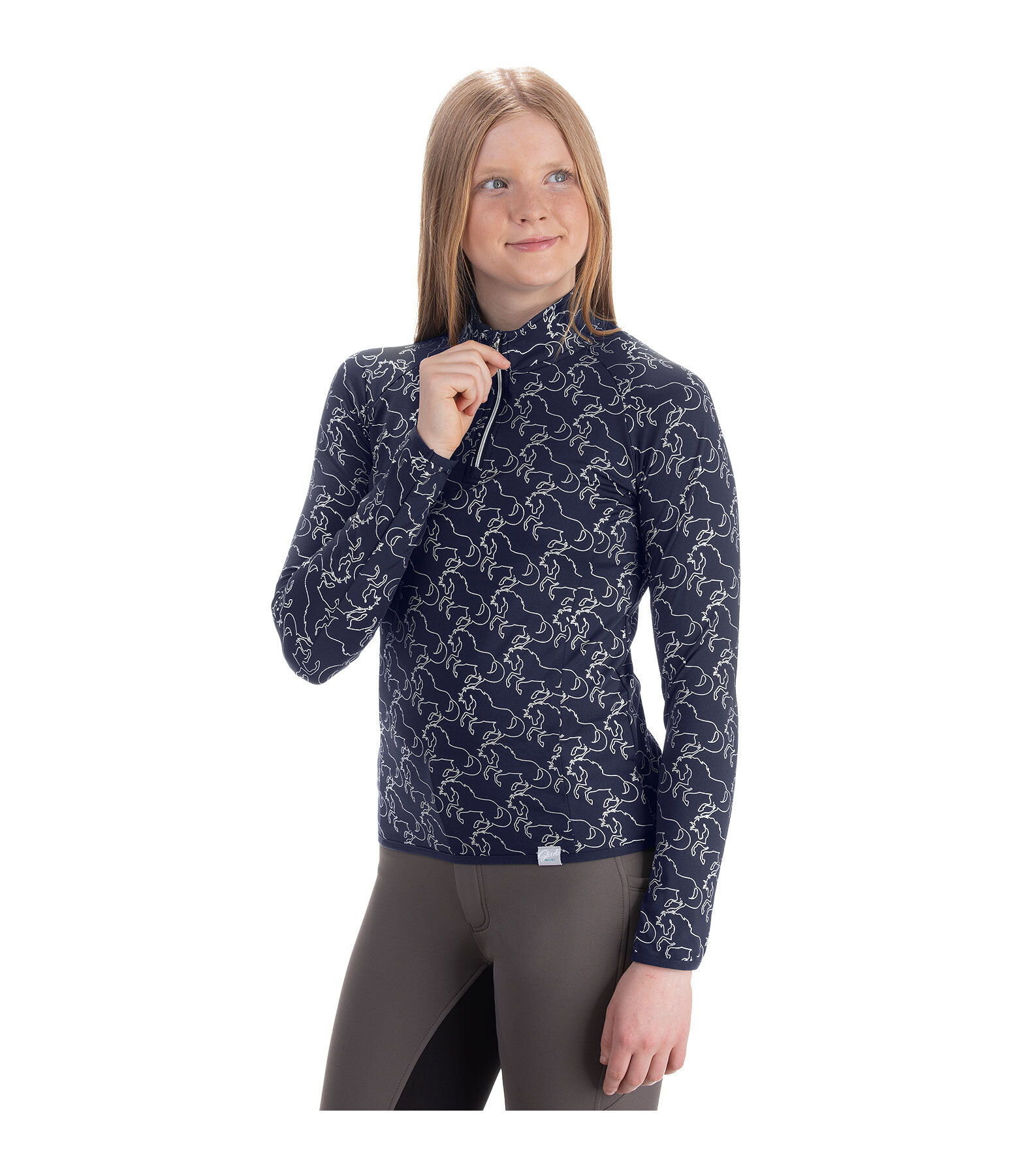 T-shirt technique � manches longues en stretch enfant  Xena