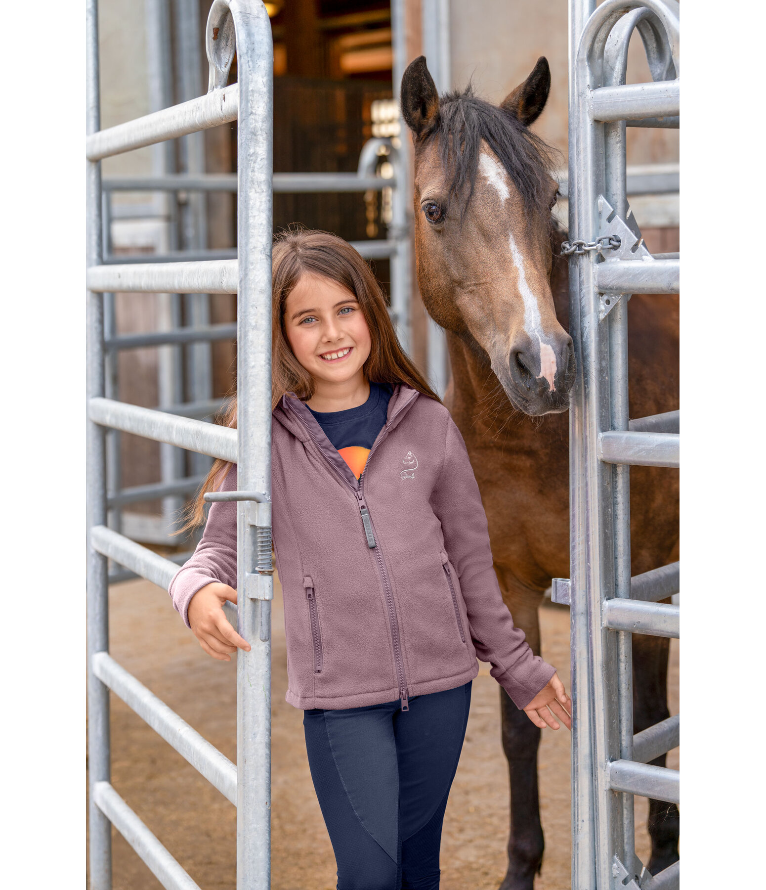 Veste polaire avec capuche enfant  Cadie