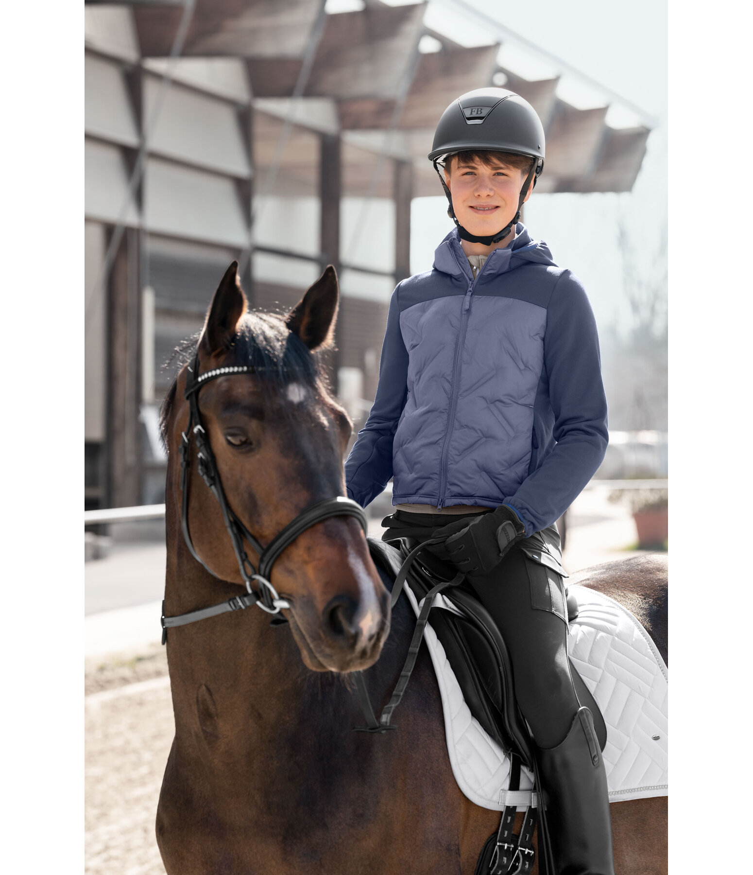 Veste bi-matire enfant  Dany