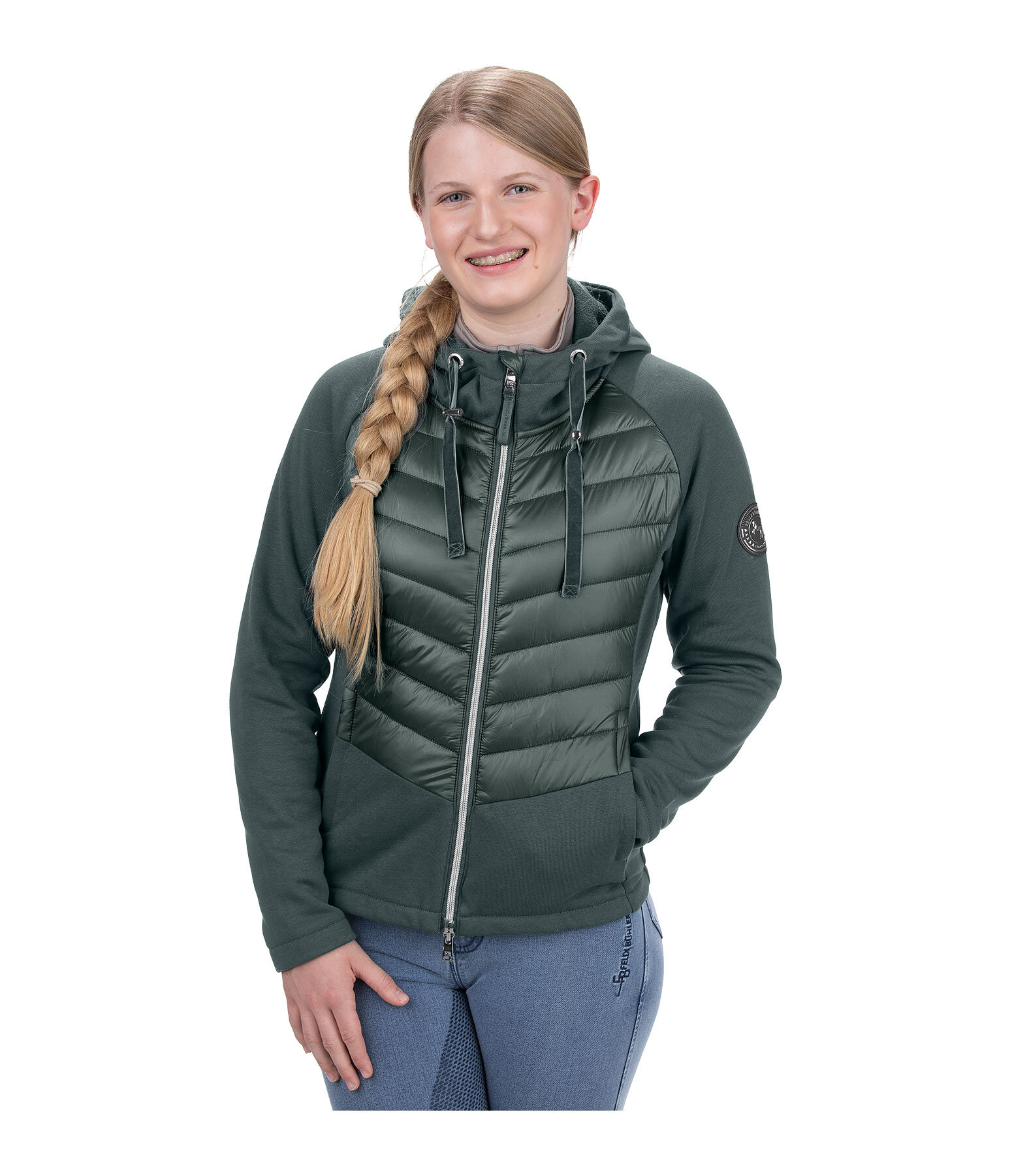 Veste d'quitation bi-matire enfant  Bellia