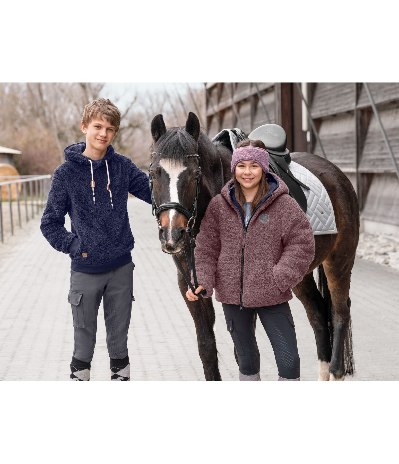 Pull  capuche en polaire Teddy enfant  Bette