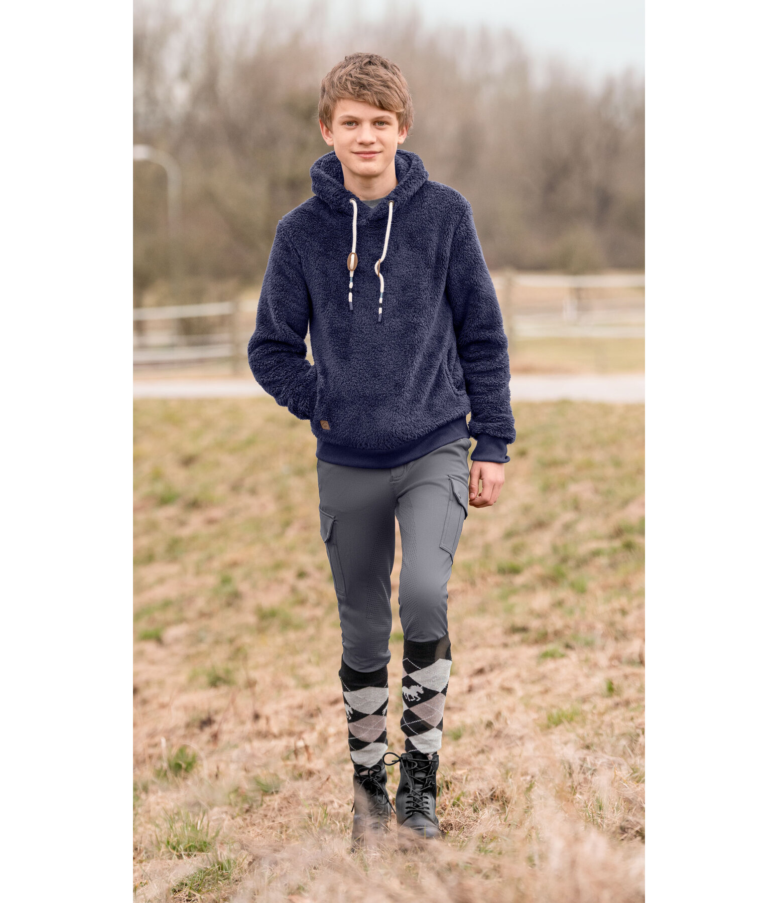 Pull  capuche en polaire Teddy enfant  Bette