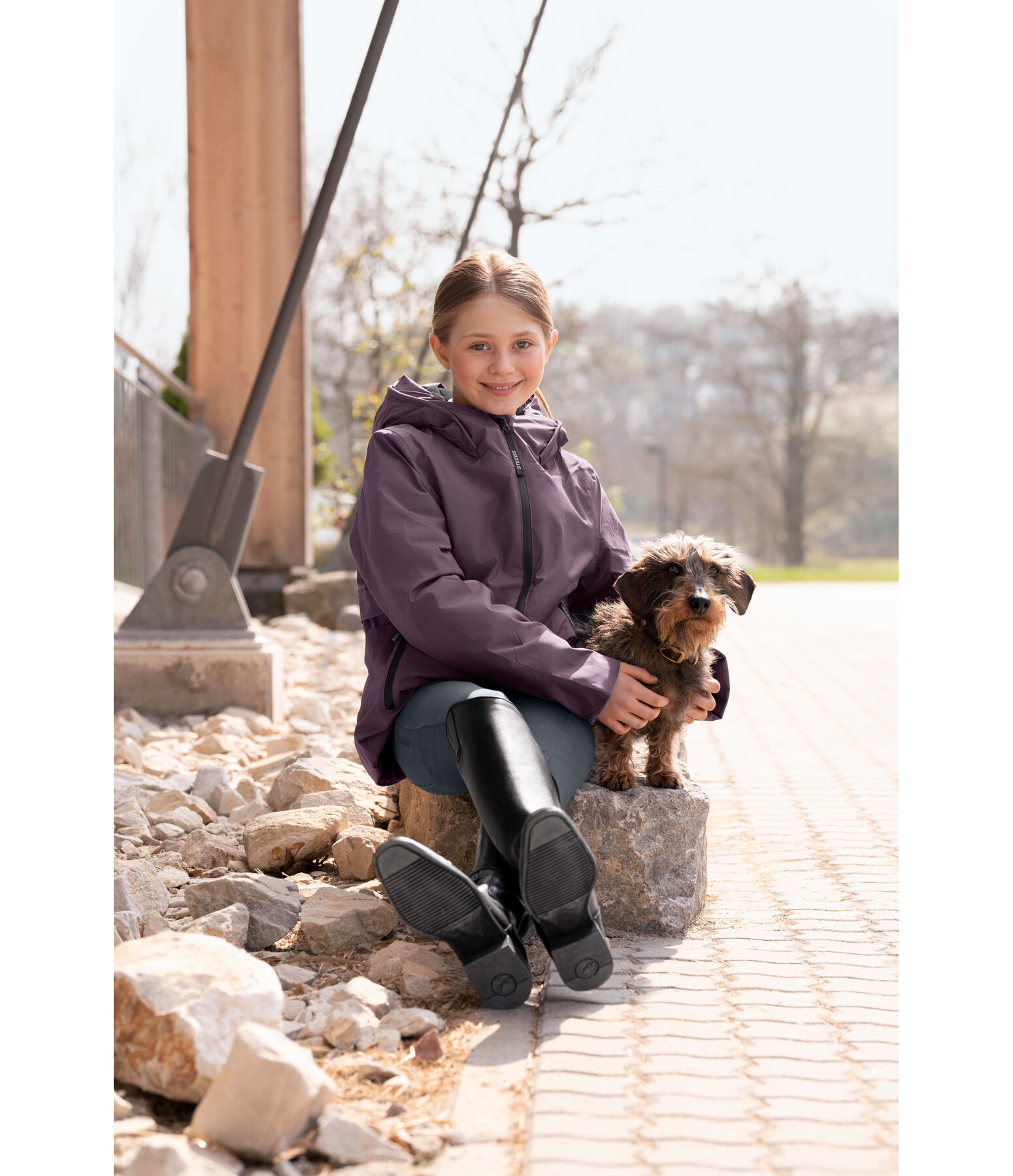 Veste technique � capuche enfant  Firielle