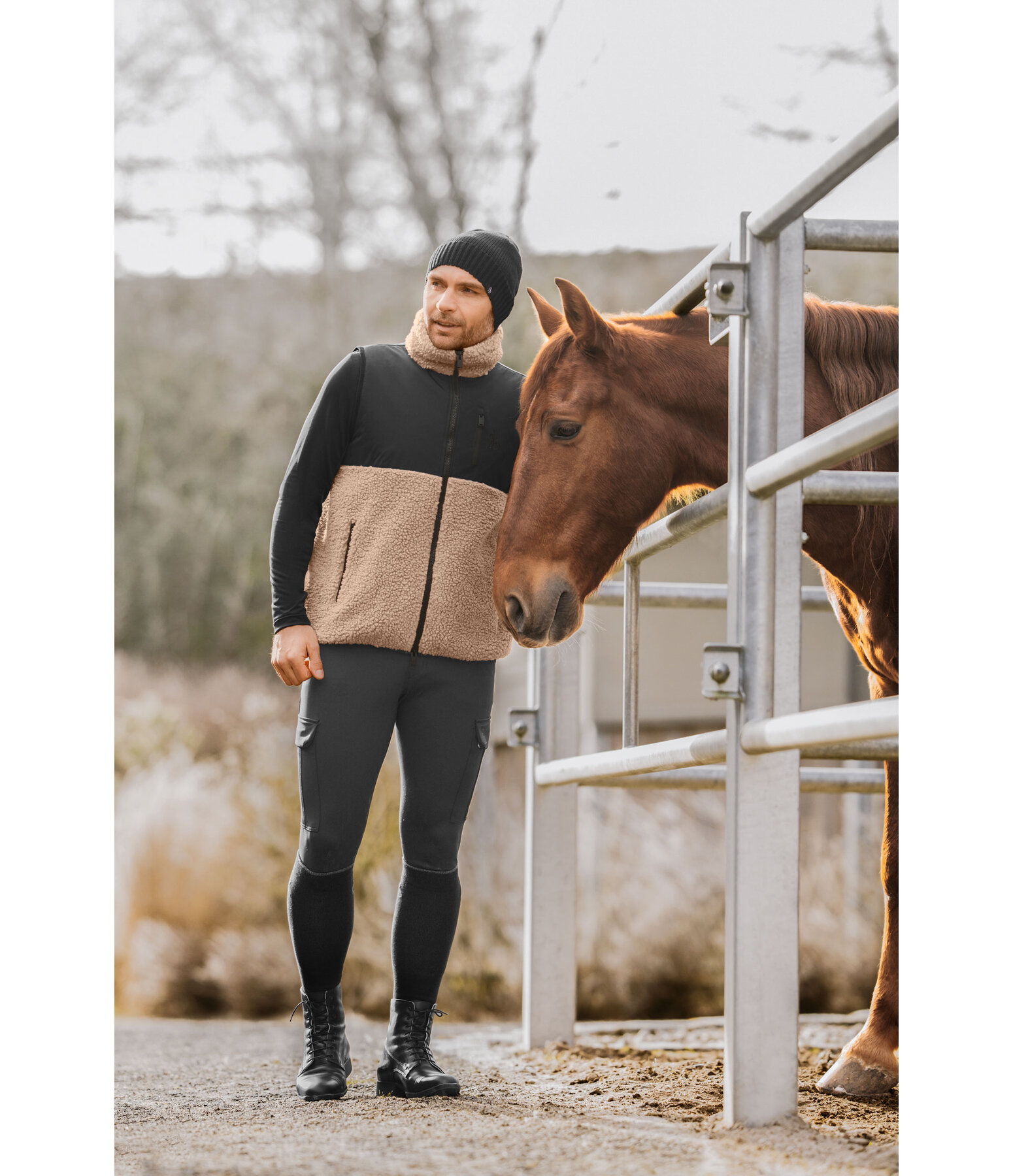 Gilet bi-matire avec polaire Teddy homme  Minnesota