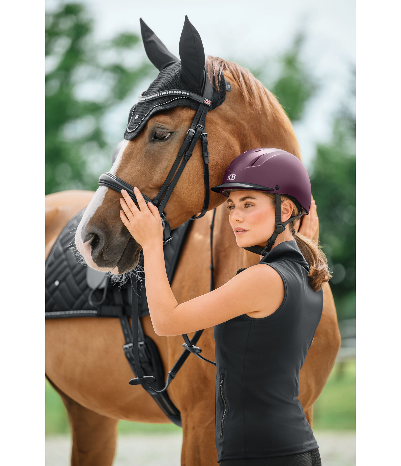 Casque d'�quitation  Support