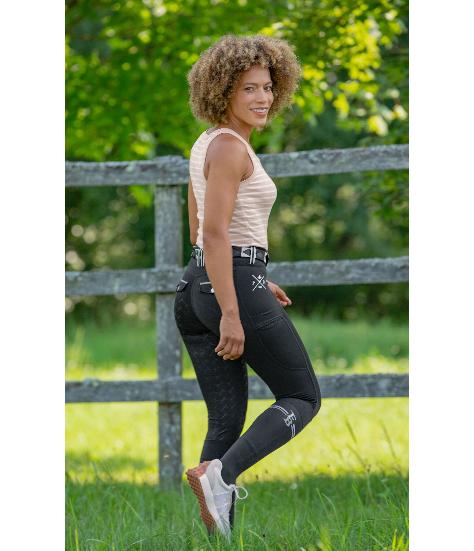 Legging d'�quitation � fond int�gral grip  Malena