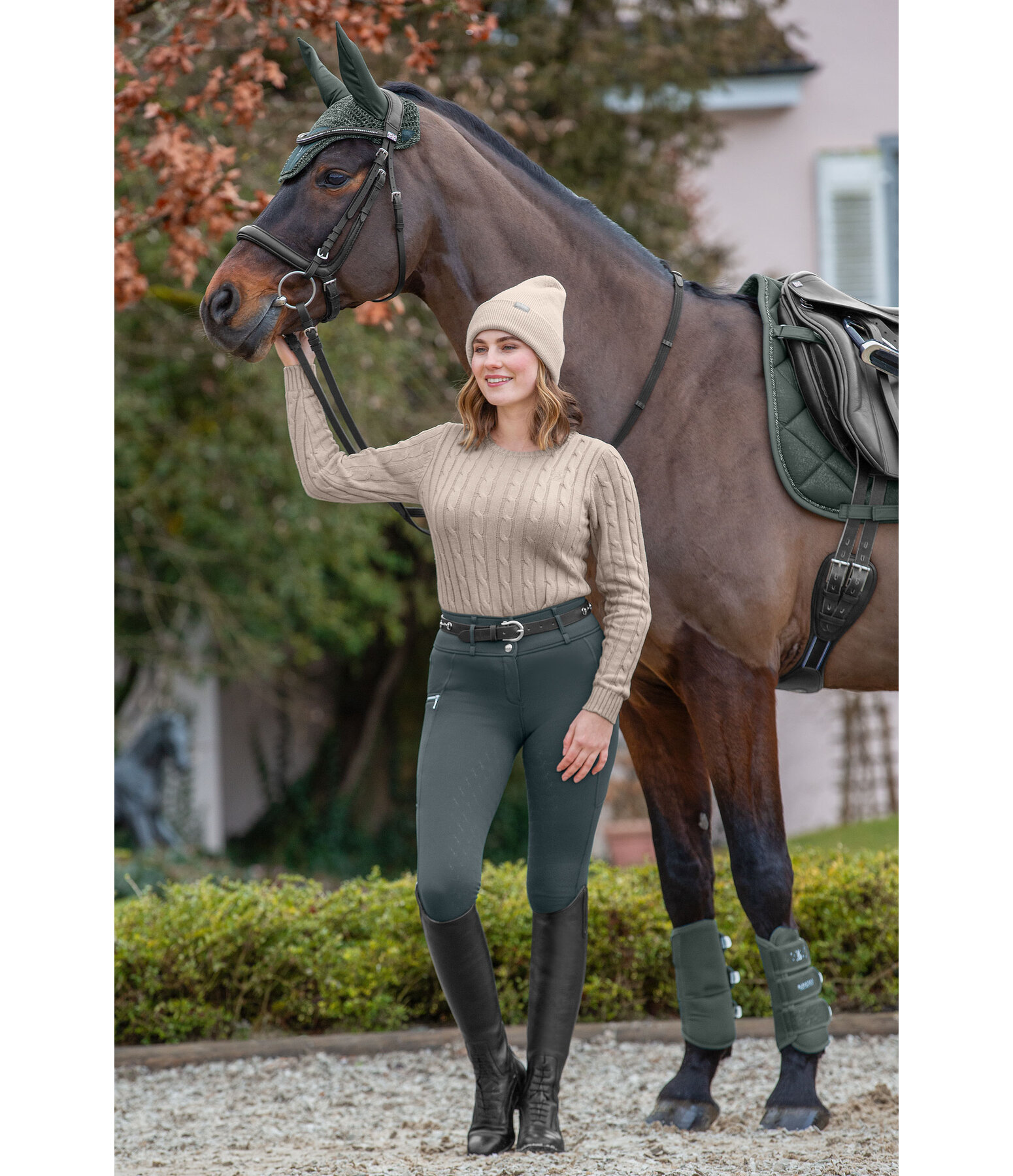 Pantalon d'quitation thermique hybride  fond intgral grip  Cheyenne