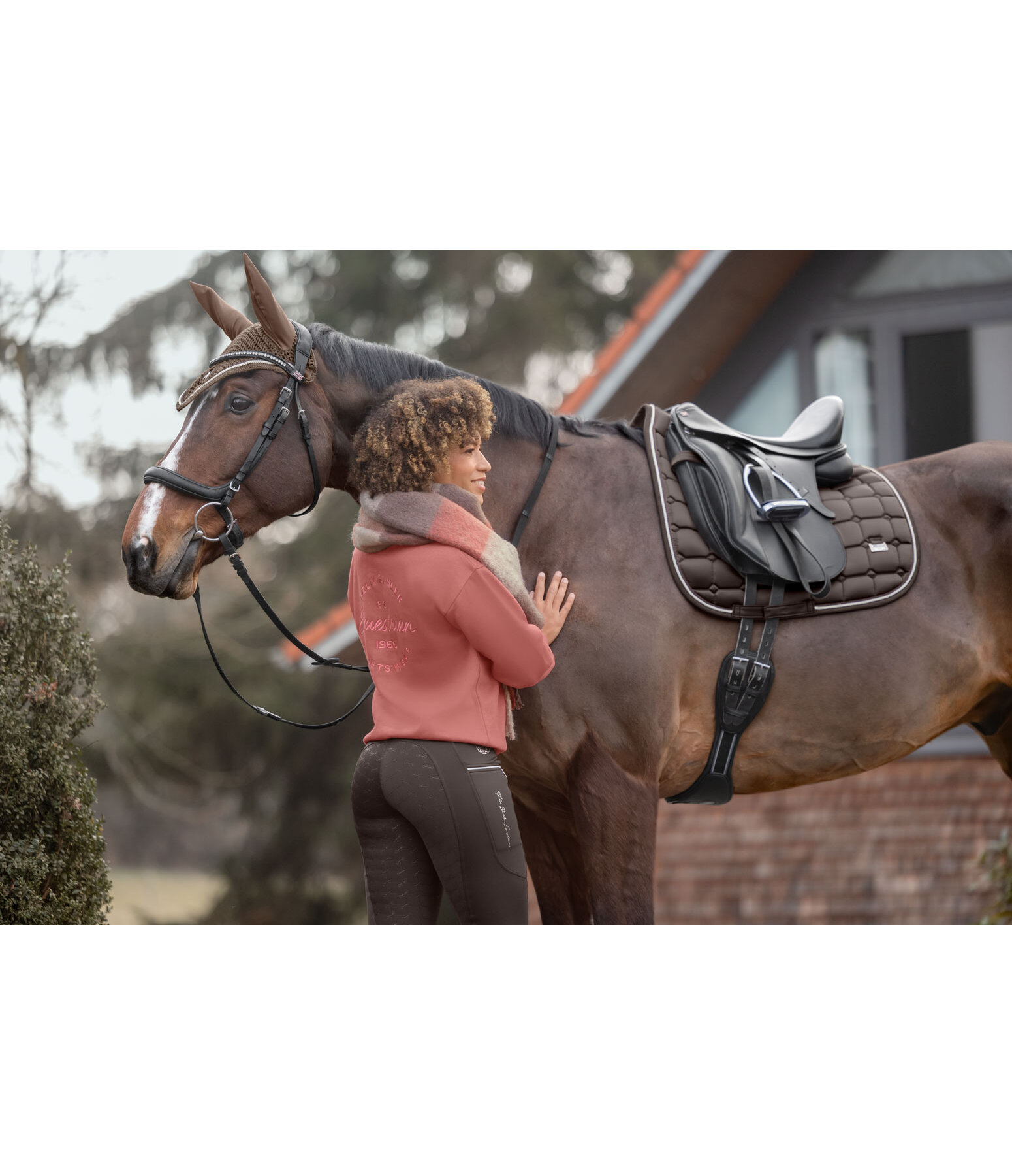 Pantalon d'�quitation thermique hybride � fond int�gral grip  Cheyenne