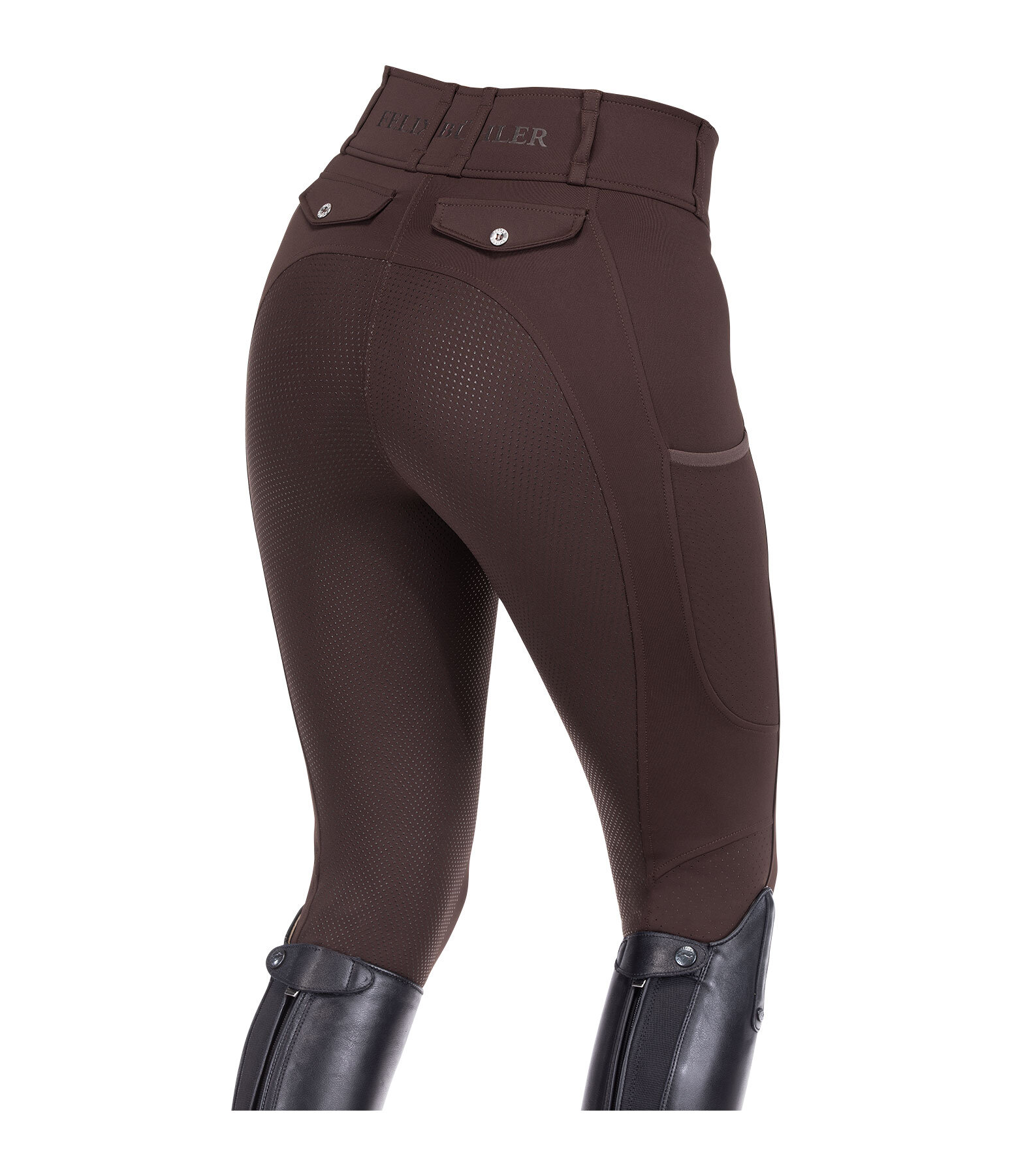 Pantalon d'�quitation d'�t� hybride � fond int�gral grip  Samira-Mesh