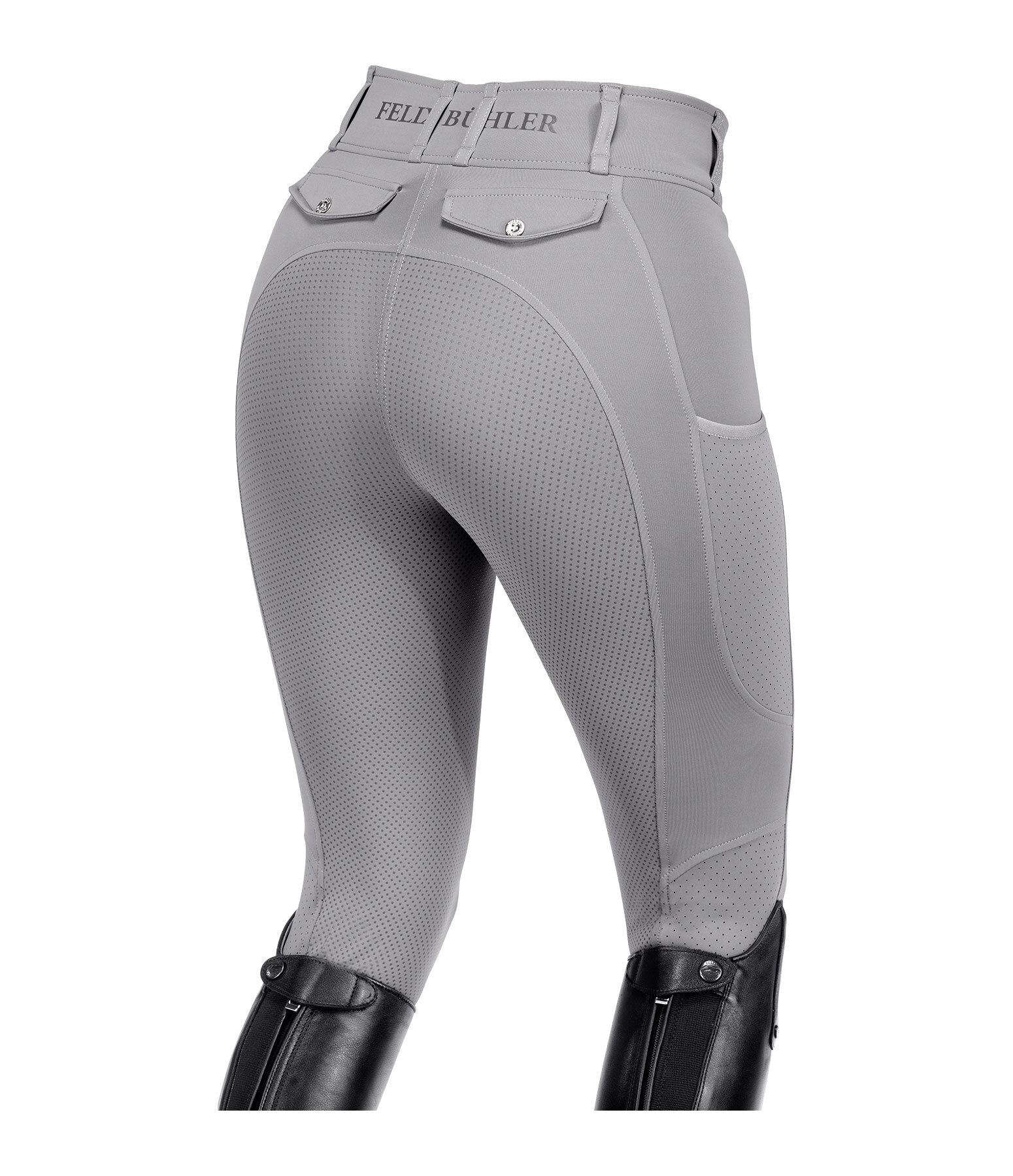 Pantalon d'�quitation d'�t� hybride � fond int�gral grip  Samira-Mesh