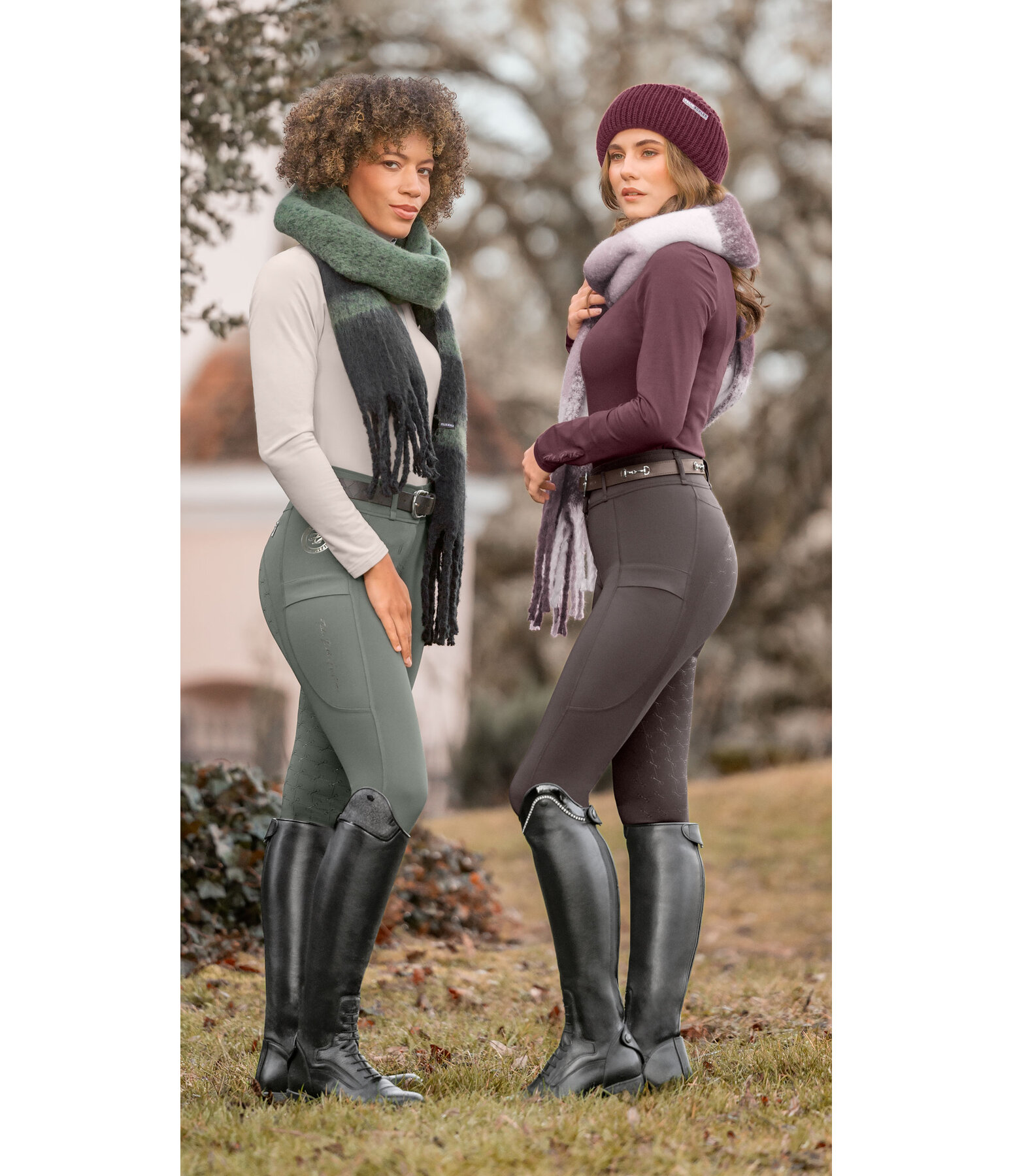 Pantalon d'�quitation hybride � fond int�gral  Kathleen