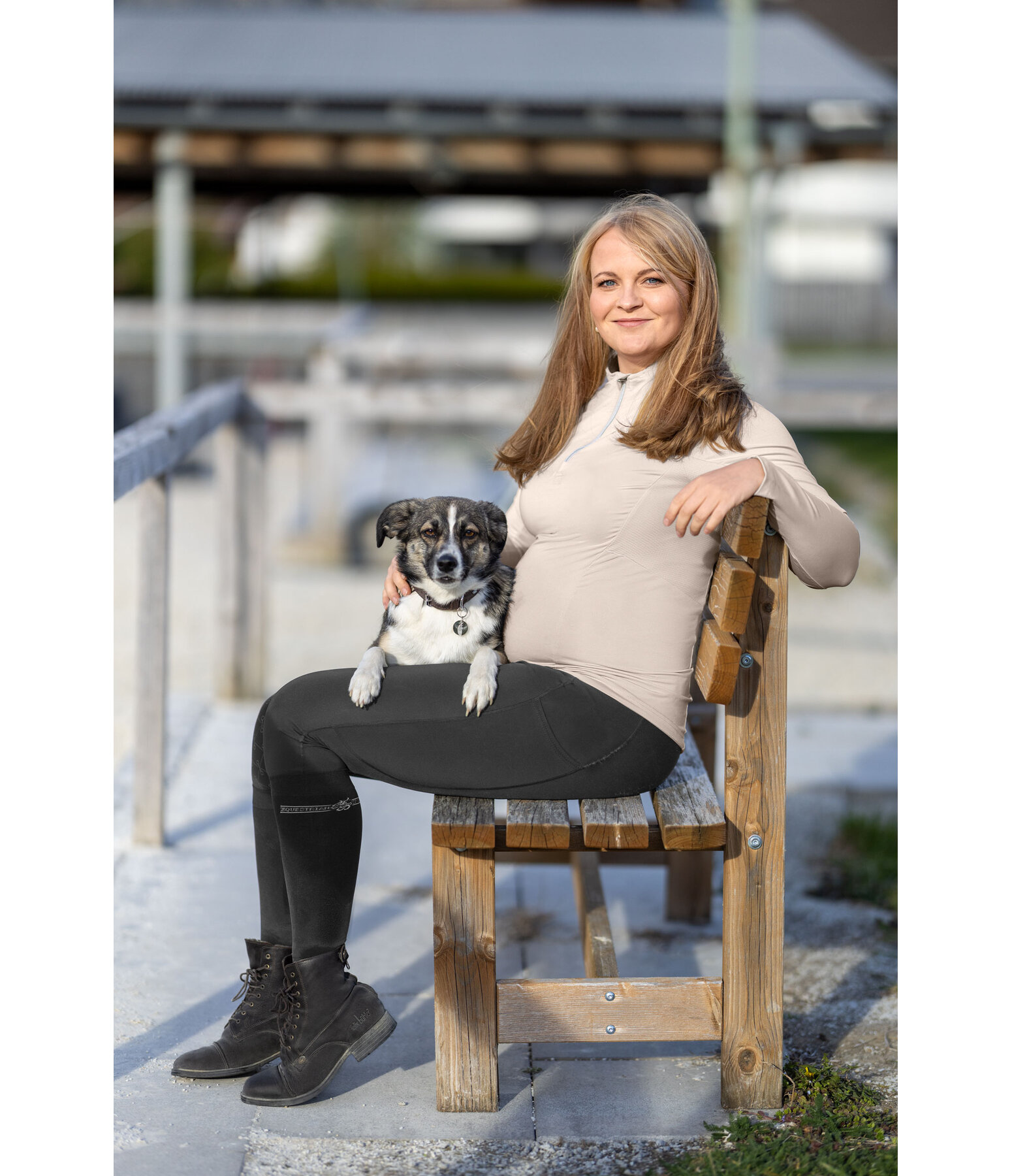 Legging d'quitation d'hiver de grossesse avec grip  Elisabeth