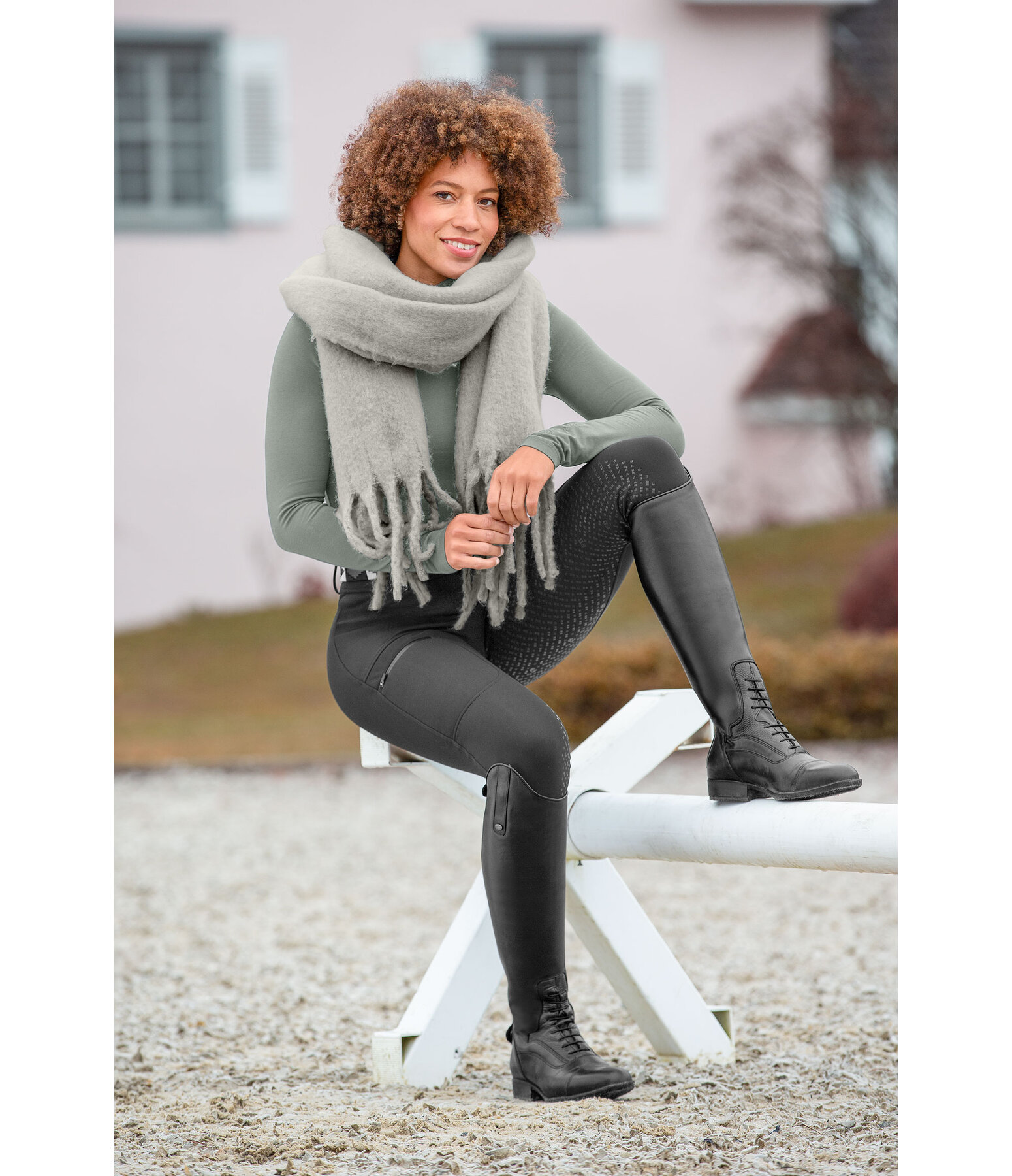 Pantalon d'quitation softshell avec grip  Cosima