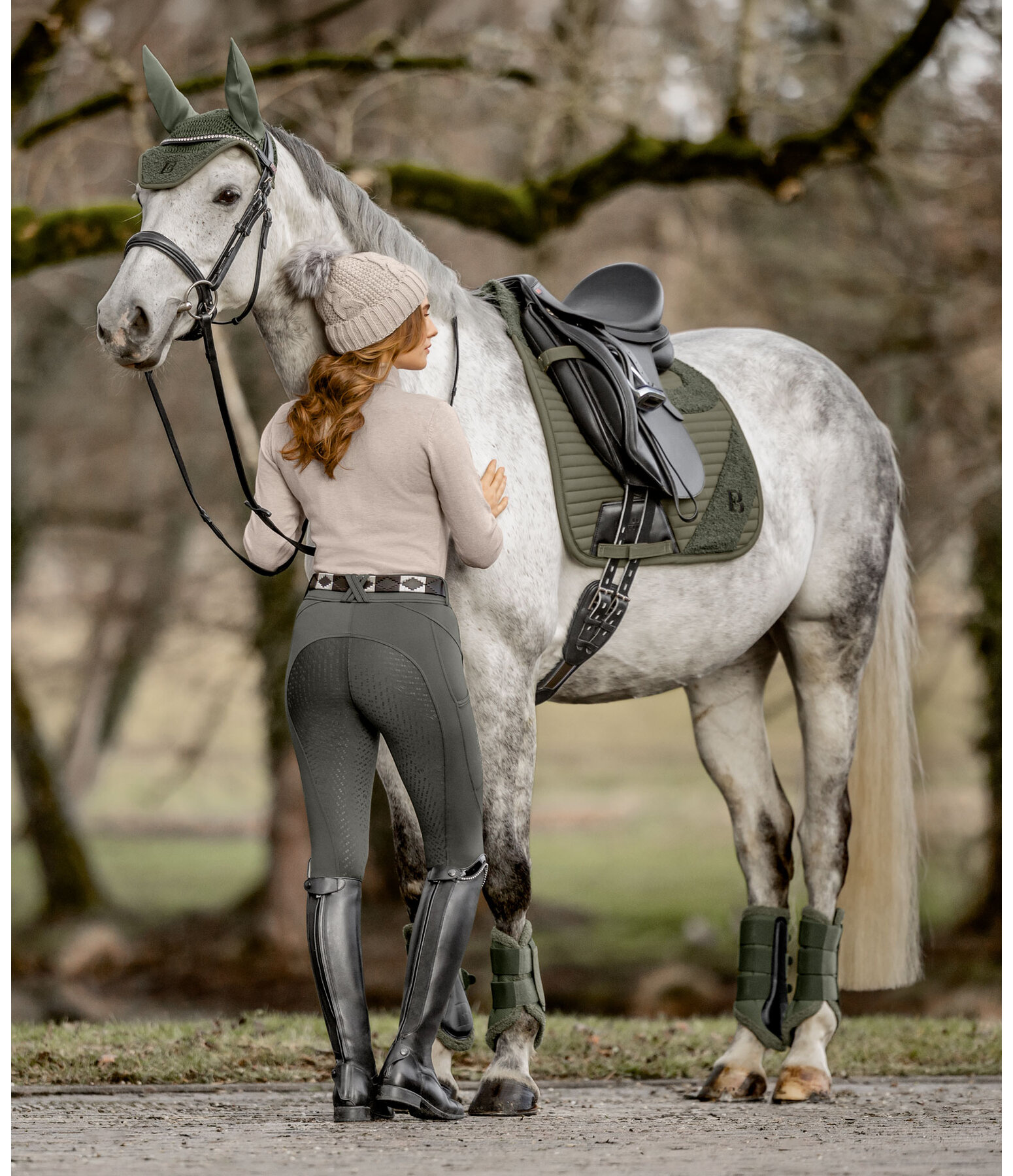 Pantalon d'�quitation de compression avec grip  Carolyn