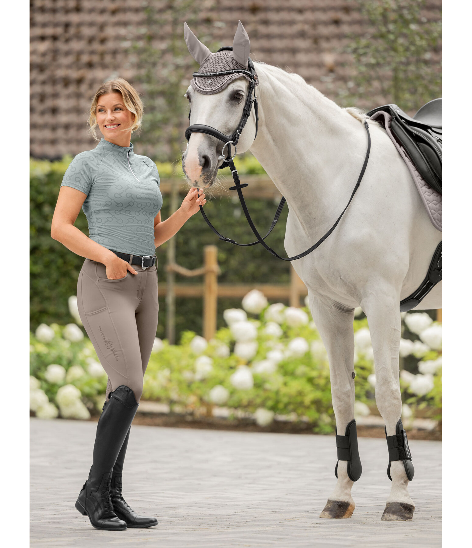 Pantalon d'�quitation de compression avec grip  Carolyn