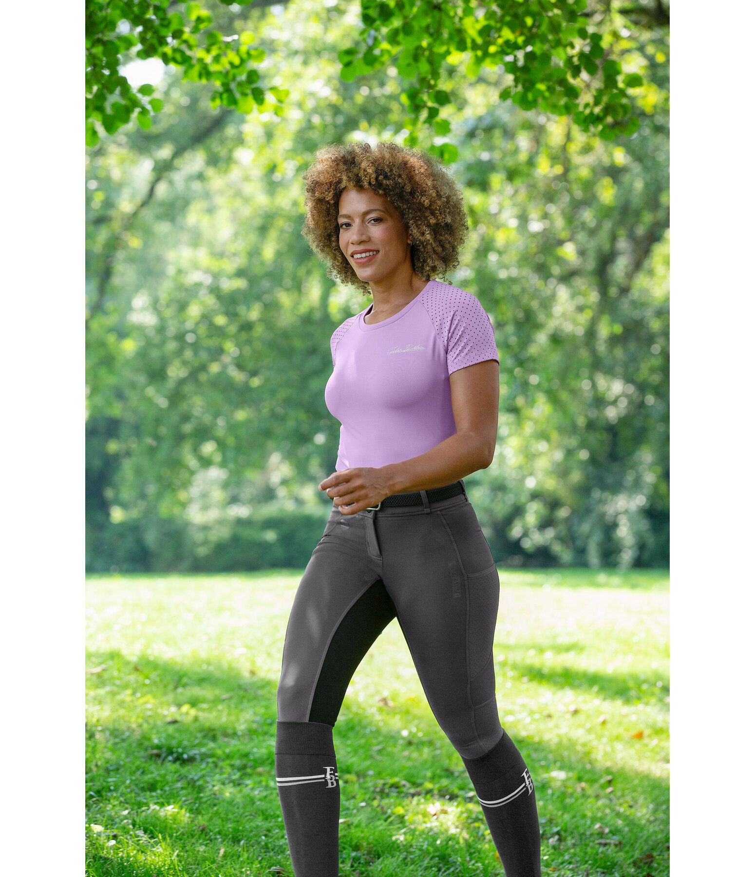 Pantalon d'�quitation hybride mesh � fond int�gral  Denise CTS