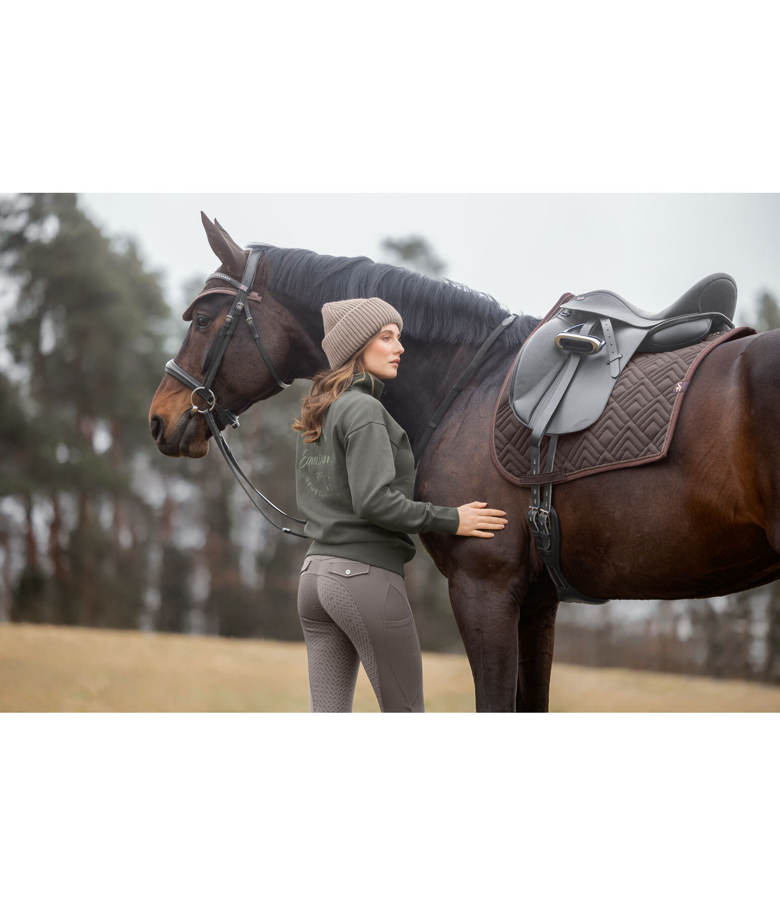 Legging d'�quitation de compression avec grip  Lilian