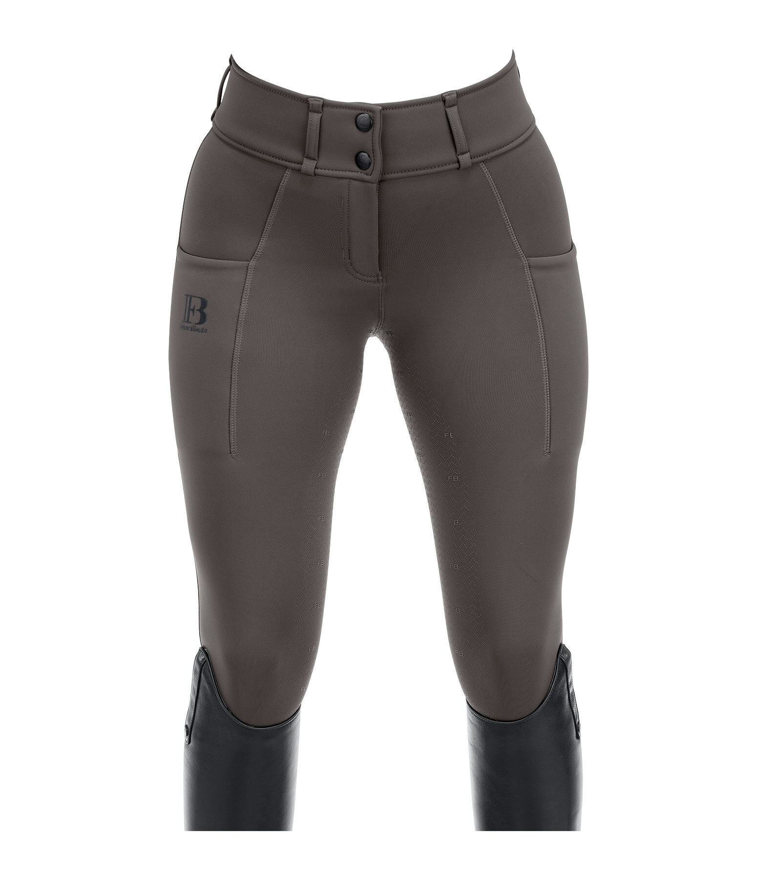 Pantalon d'�quitation thermique hybride � fond int�gral grip  Tina