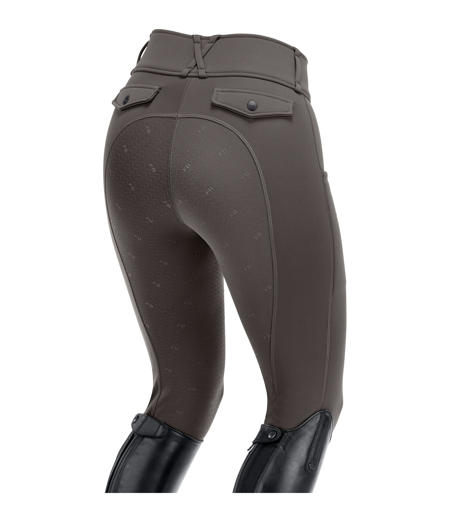 Pantalon d'�quitation thermique hybride � fond int�gral grip  Tina