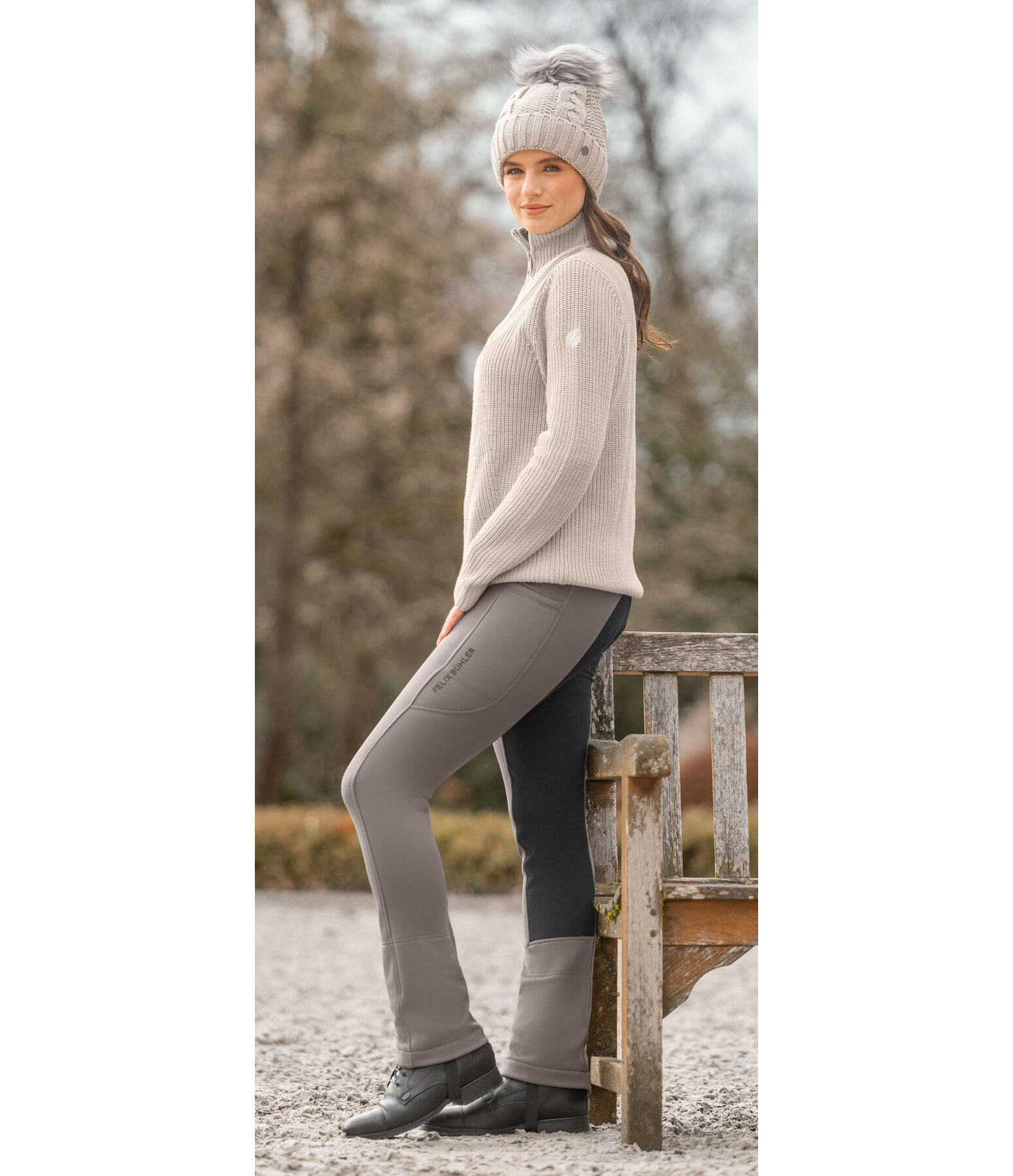 Pantalon d'�quitation jodhpur thermique hybride  Janne CTS