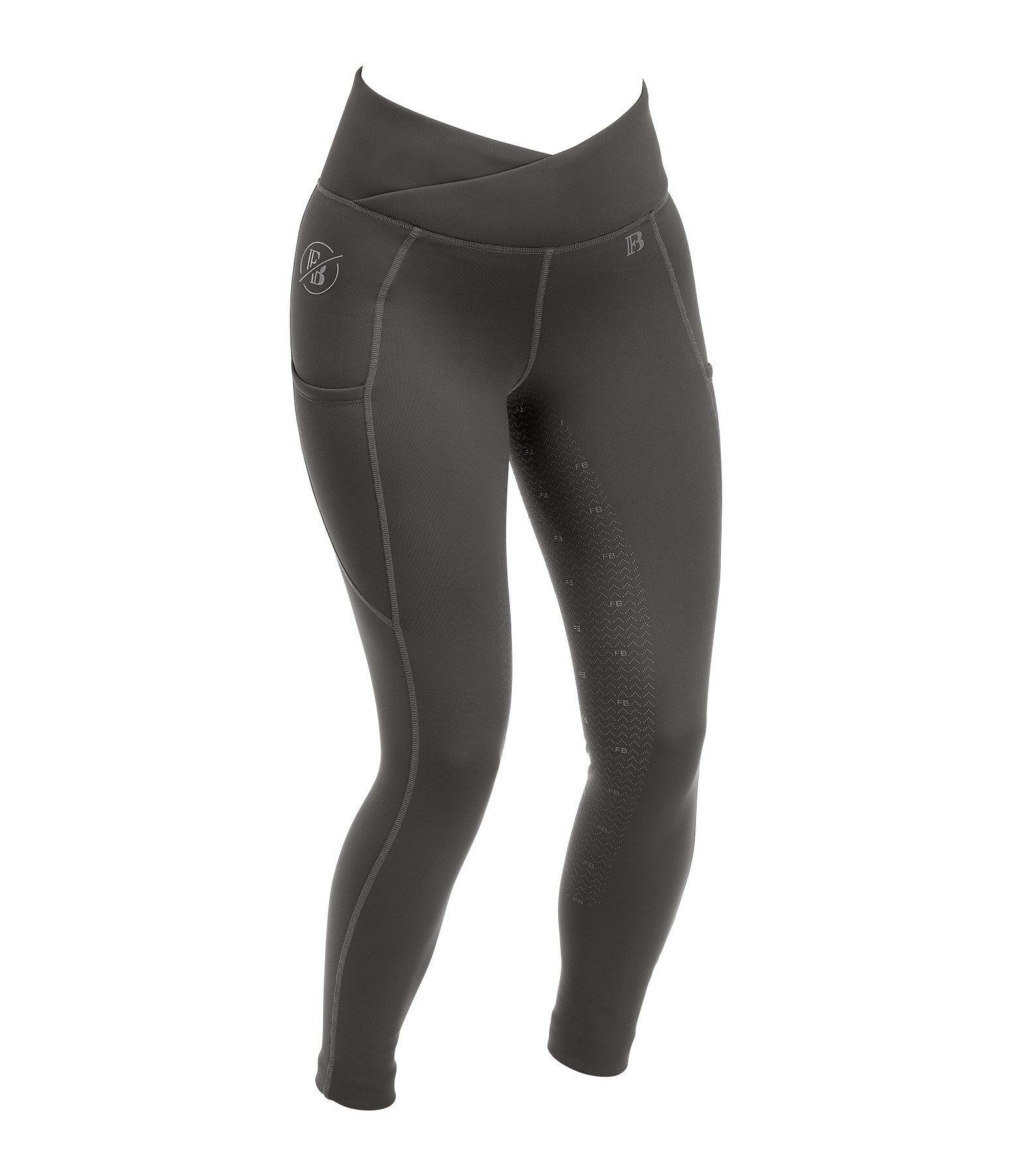 Legging d'�quitation thermique � fond int�gral grip  Emilia