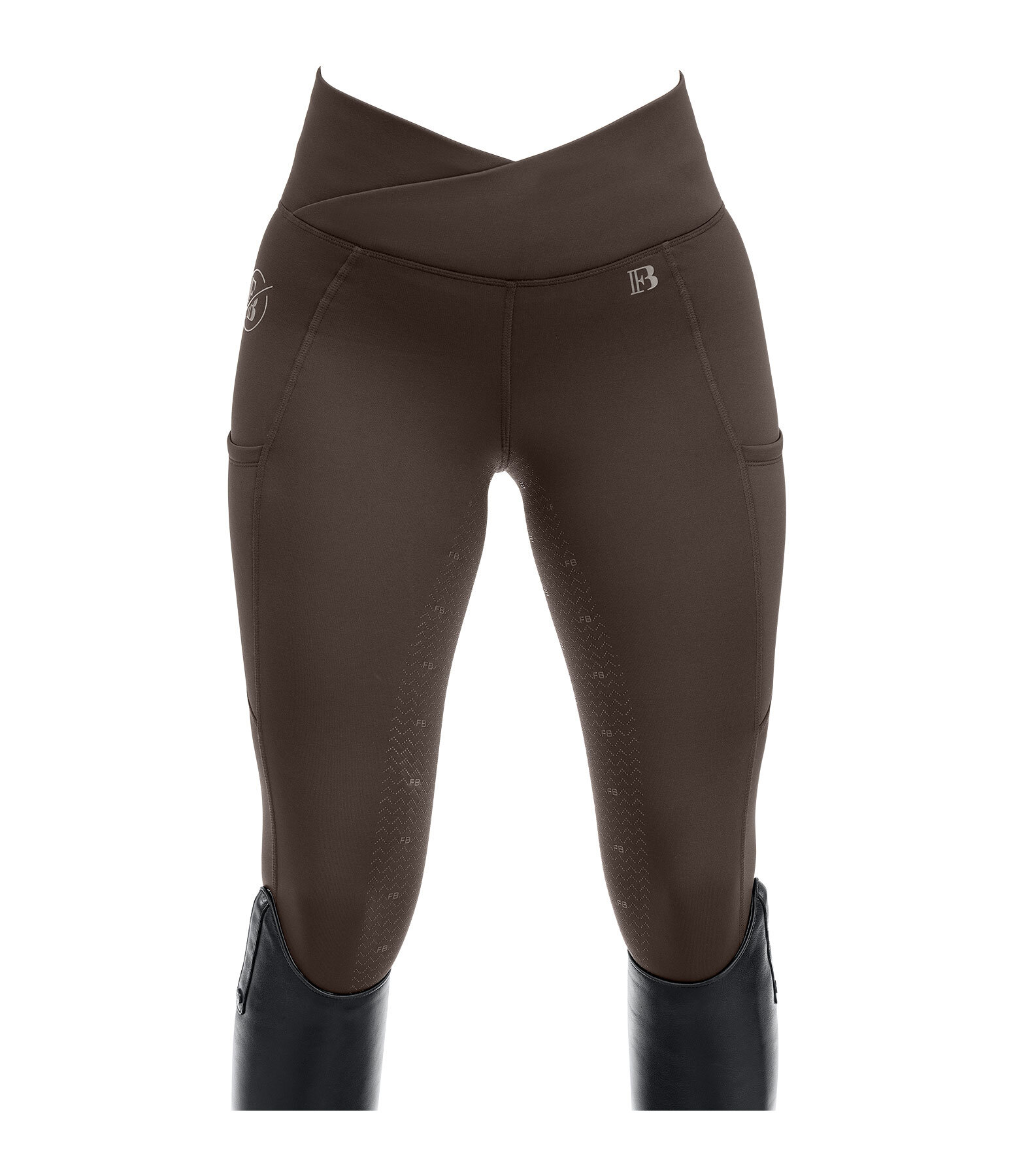 Legging d'�quitation thermique � fond int�gral grip  Emilia