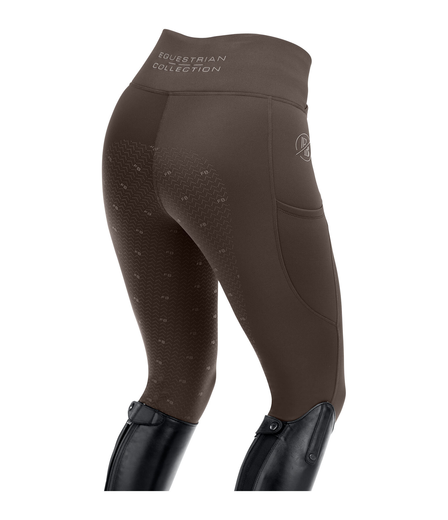 Legging d'�quitation thermique � fond int�gral grip  Emilia