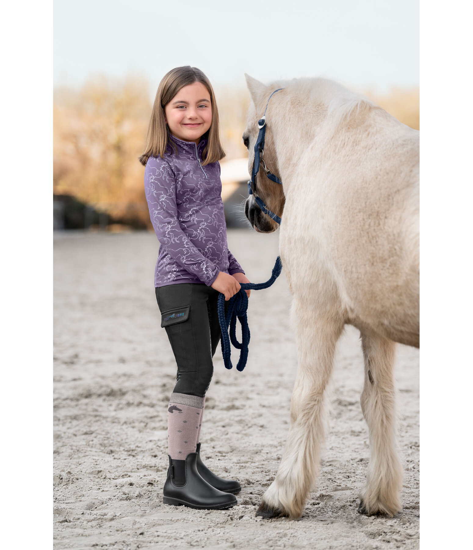 Legging d'quitation d'hiver  taille haute enfant  Lio