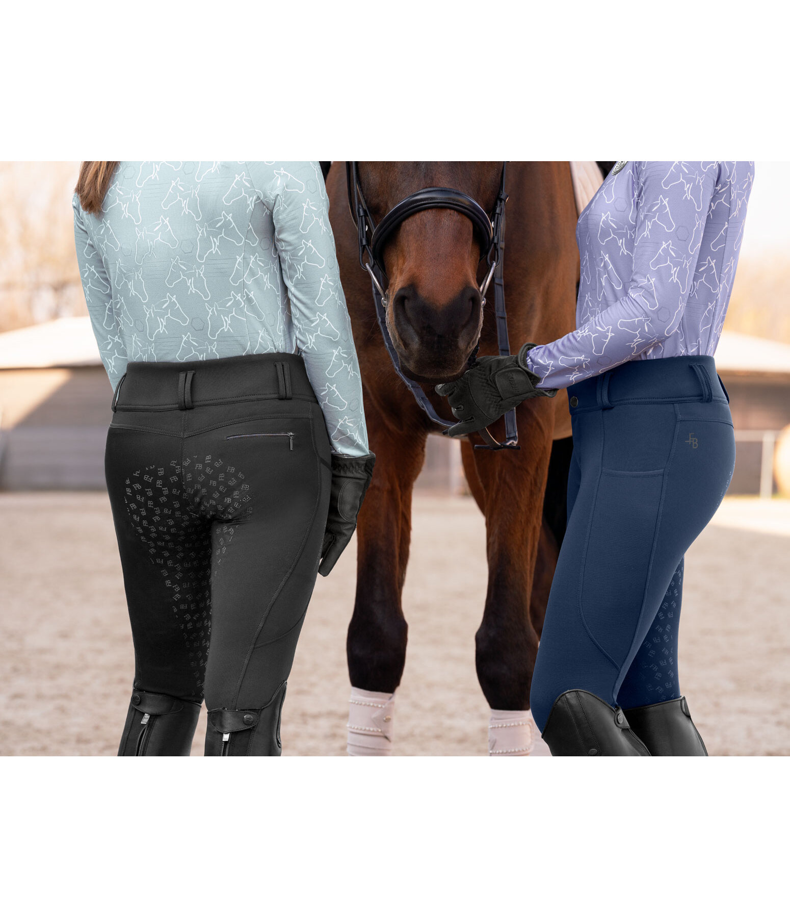 Pantalon d'�quitation d'hiver grip enfant  Lovis