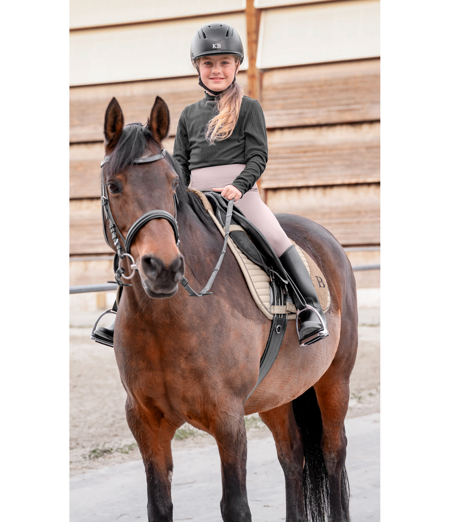 Legging d'�quitation avec basanes grip enfant  Beginner