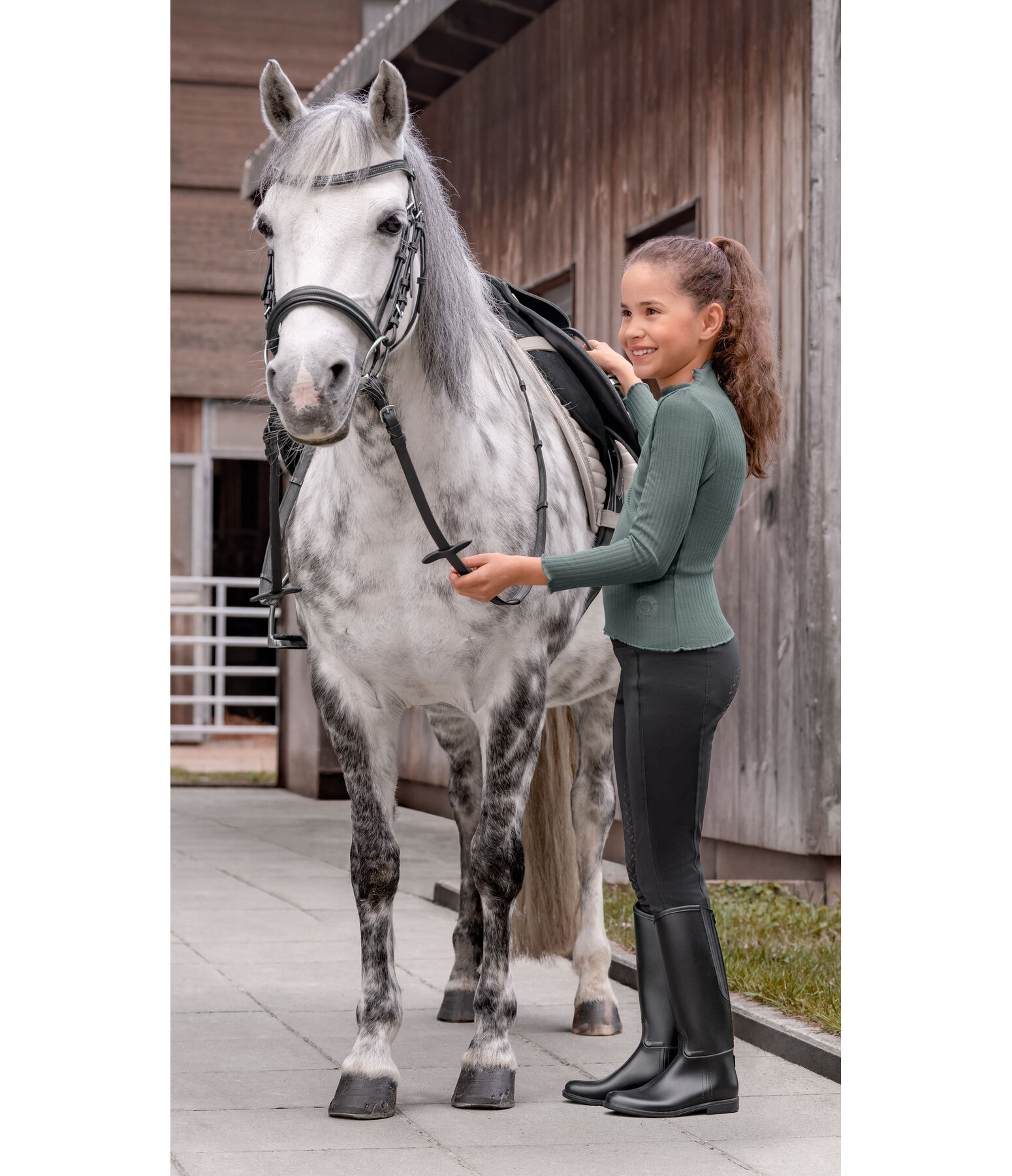 Leggings d'�quitation thermique � fond int�gral pour enfant  Elina