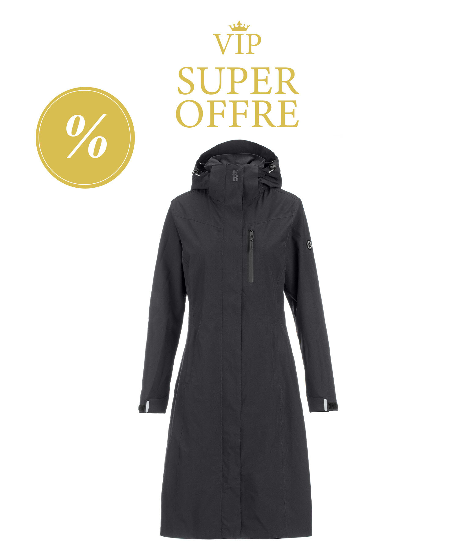 Manteau d'�quitation technique � capuche Felix B�hler Enna