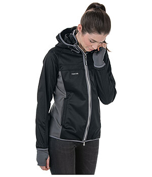 FENGUR Sportliche Jacke aus leicht dehnbarem, wasserabweisendem Material. Mittels Druckknöpfen abnehmbare Kapuze. Atmungsaktive Einsätz - 653321-M-S