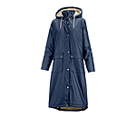 Manteau de pluie long � capuche doubl� en fourrure Teddy  Paris