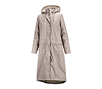 Manteau de pluie long � capuche doubl� en fourrure Teddy  Paris